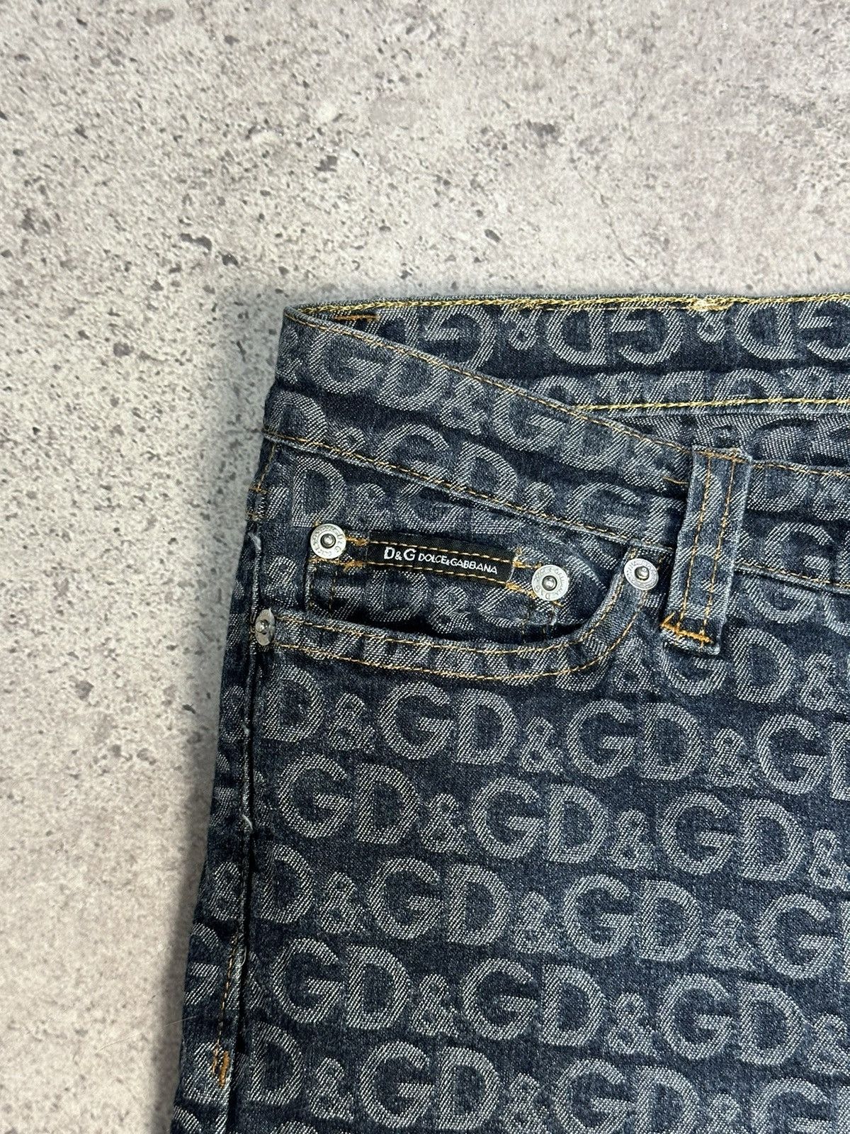 Dolce & Gabbana Vintage Dolce & Gabbana Monogram D&G Denim Pants Jeans Y2K Size US 32 / EU 48 - 5 Thumbnail