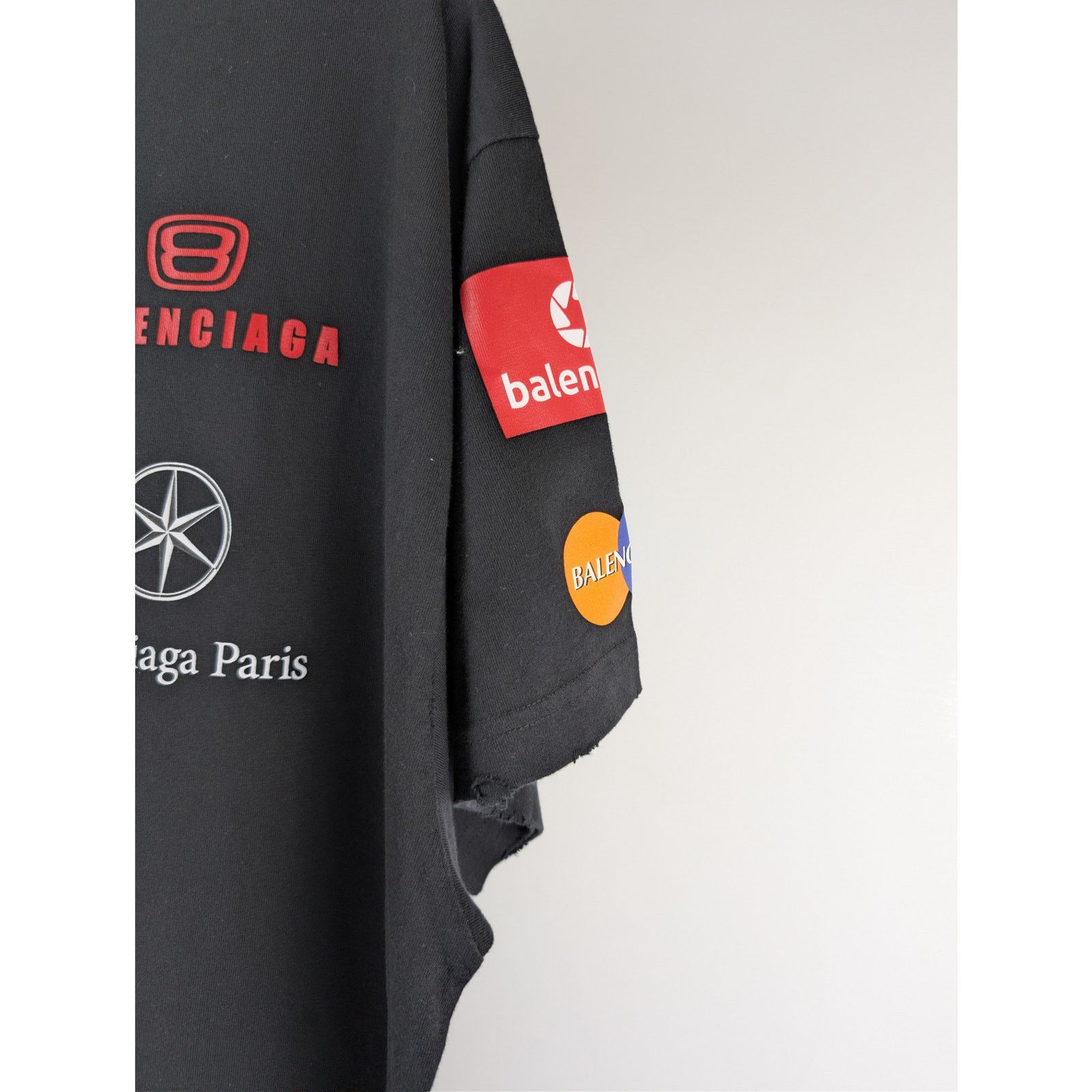 Balenciaga o1rshd1 Top League Vintage Jersey Short Sleeve Shirt Black Size US L / EU 52-54 / 3 - 5 Thumbnail