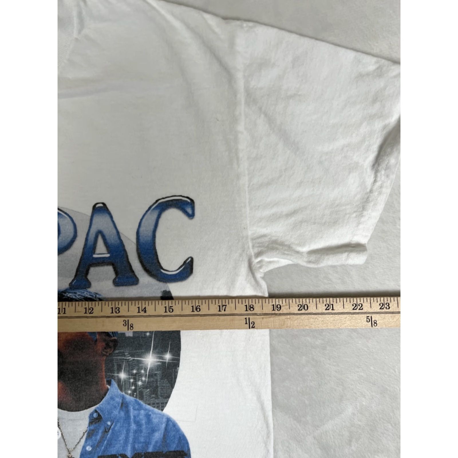 Vintage VINTAGE Tupac 2 Pac T-Shirt Short Sleeve Crew Neck White Cotton Mens S Hip Hop 90s Graphic Print Vintage Size US S / EU 44-46 / 1 - 5 Thumbnail