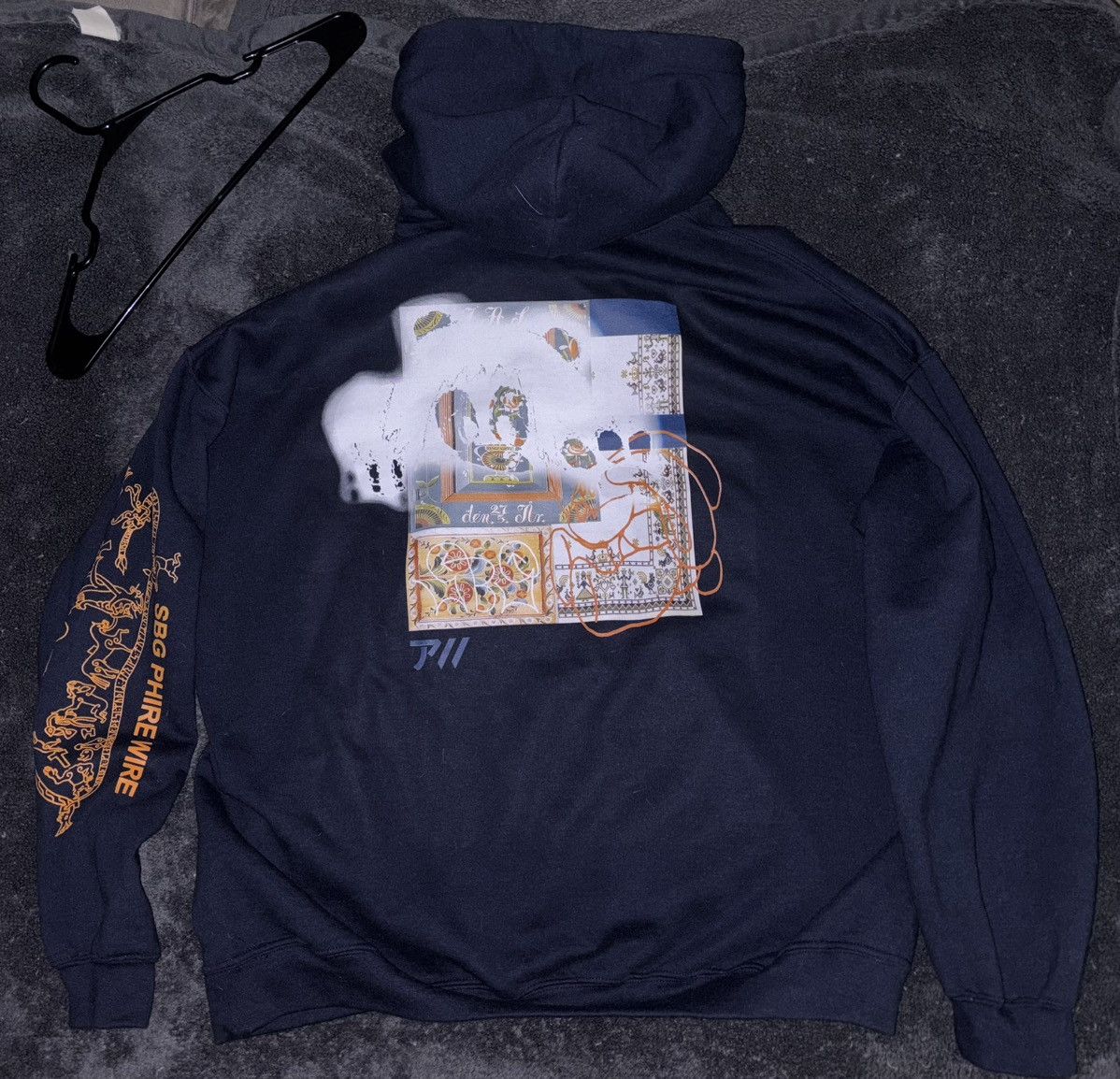 PHIRE WIRE PHIRE WIRE x Sad Boys Gear Drain Gang Bladee Signed Hoodie Size US XL / EU 56 / 4 - 4 Thumbnail