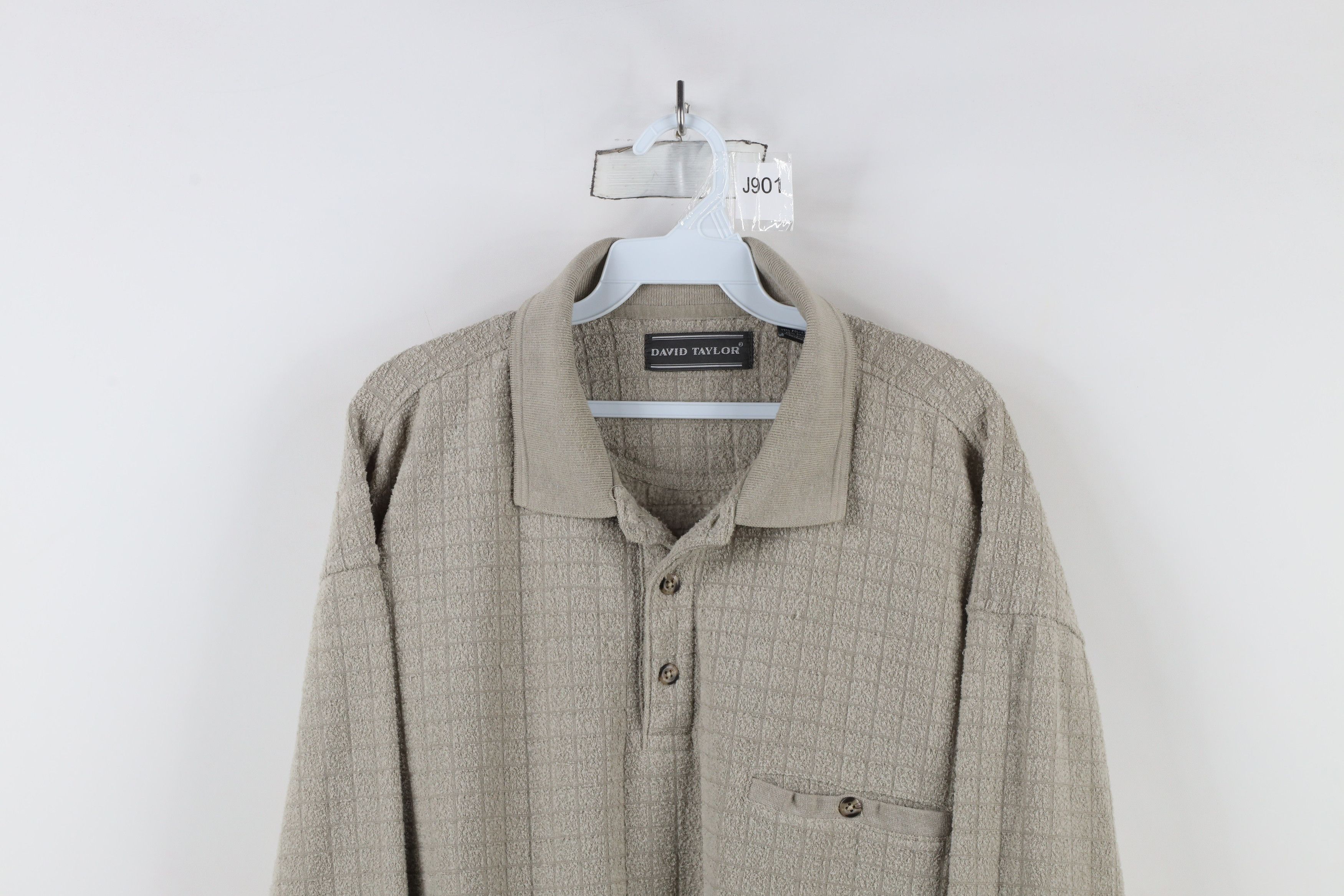 Vintage Vintage 90s Streetwear Fleece Collared Pullover Sweater Size US XL / EU 56 / 4 - 2 Thumbnail