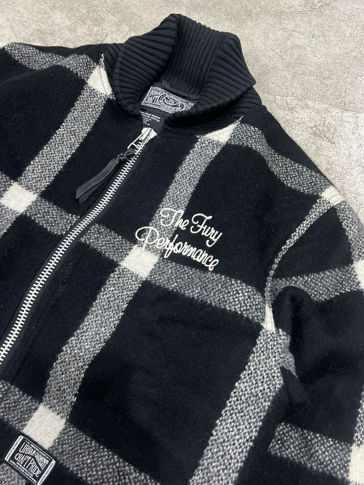 Neighborhood Neighborhood Drifter Short W-JKT Check Wool Work Rib Jacket Size US M / EU 48-50 / 2 - 2 Thumbnail