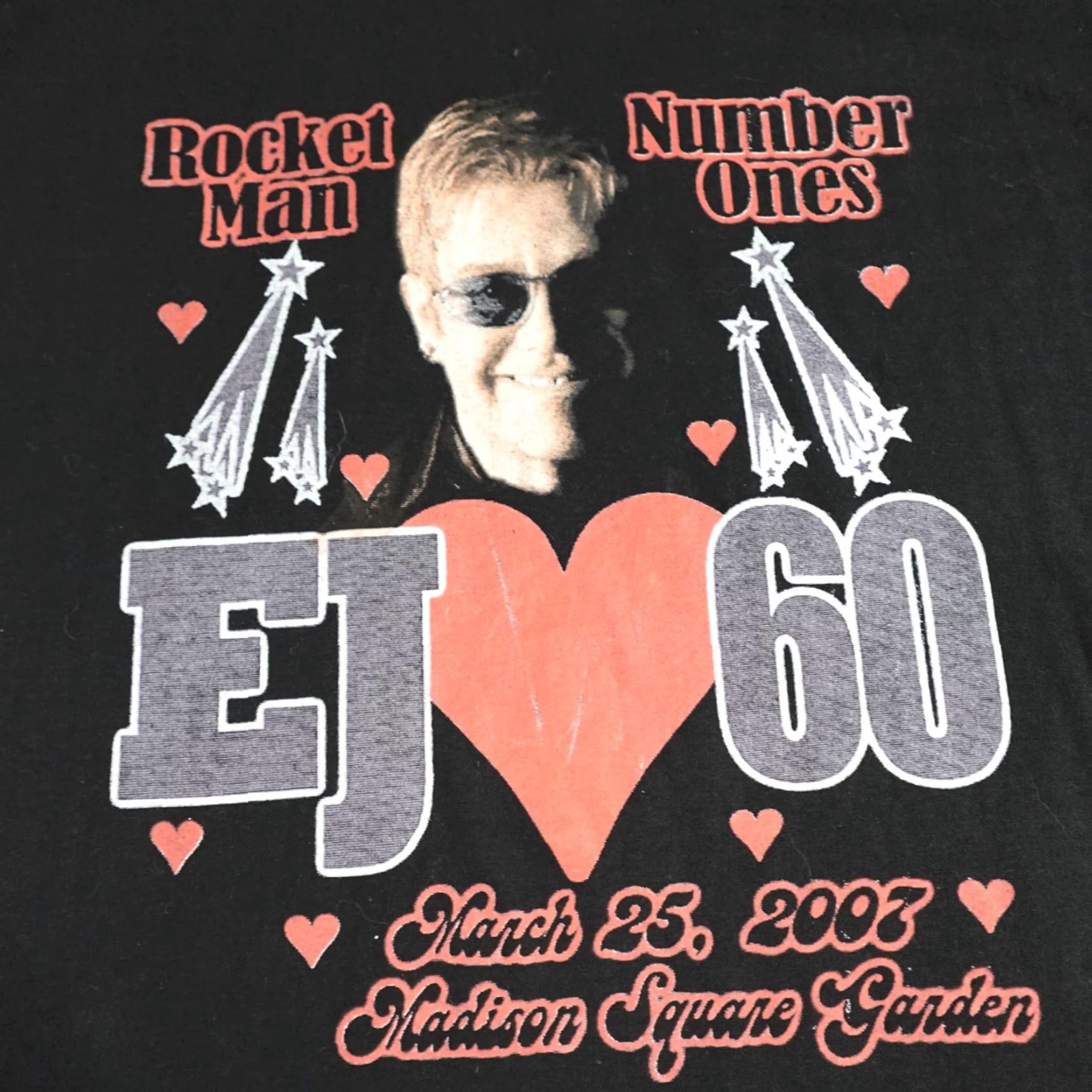 Madison Elton John Shirt XL Black Double Sided 60th Madison Square Garden 2007 Shirt Men XL Black Double Sided 60th Madison Square Garden 2007 Size US XL / EU 56 / 4 - 3 Thumbnail