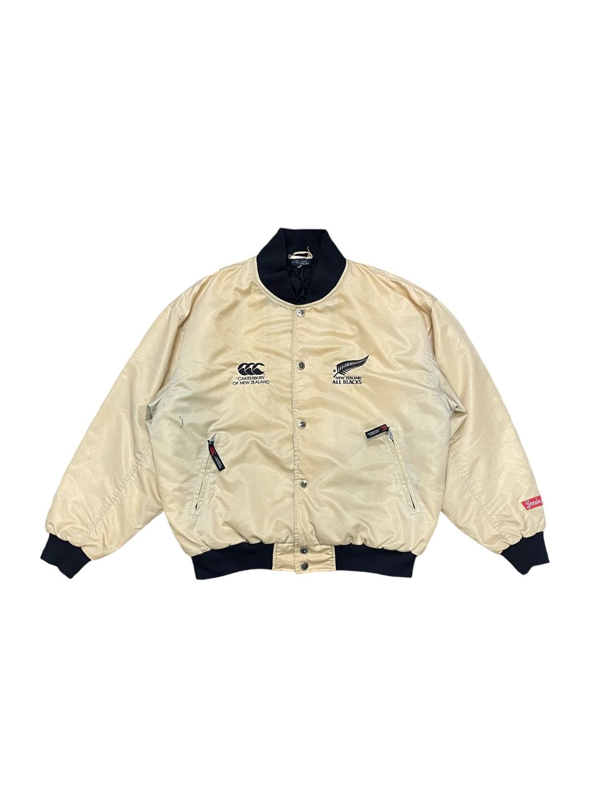 Canterbury of New Zealand 90s CANTERBURY OF NEW ZEALAND ALL BLACK STEINLAGER BOMBER Size US XL / EU 56 / 4 - 2 Thumbnail