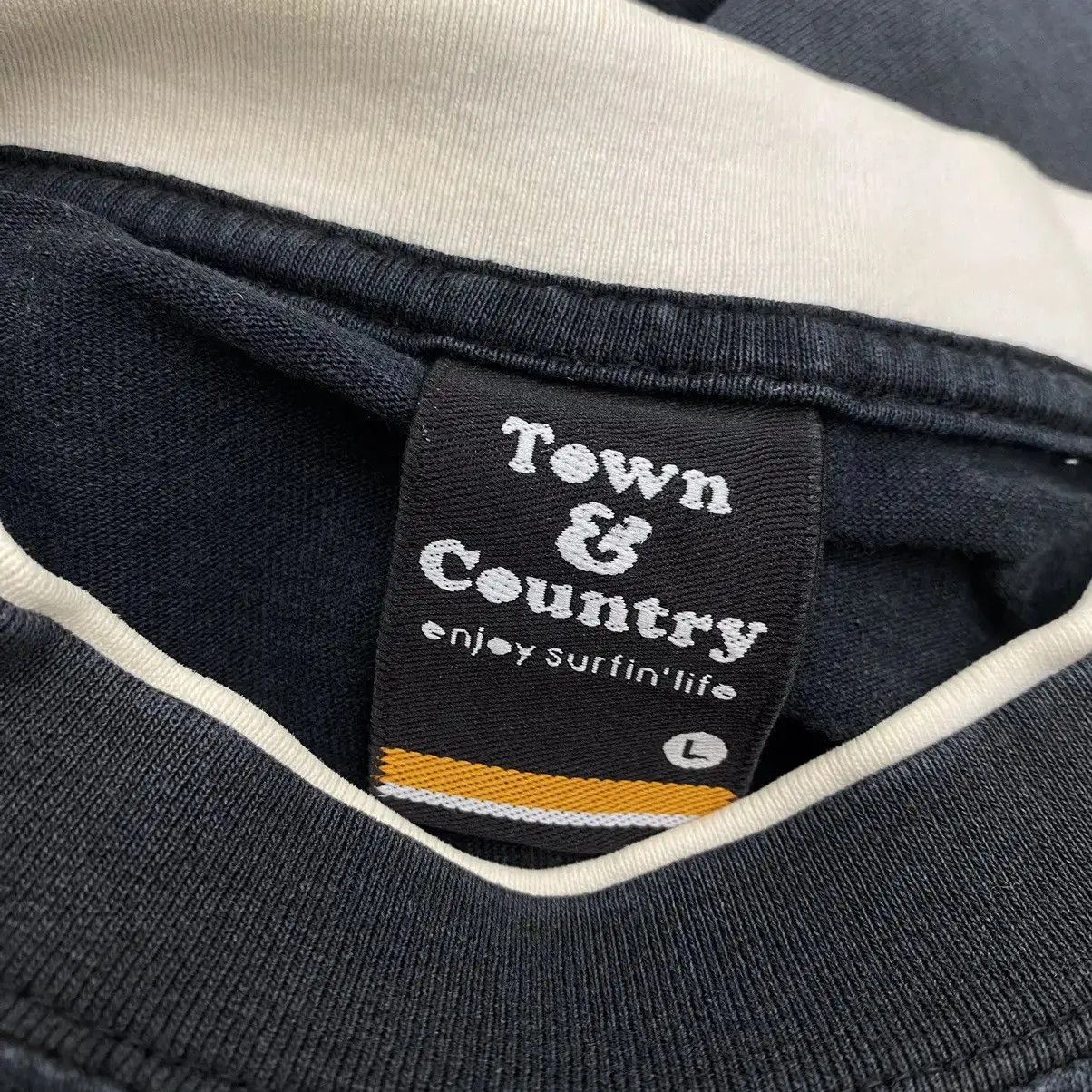 Vintage Vintage TOWN COUNTRY T&C Enjoy Surfing Life Tee Shirt Size L / US 10 / IT 46 - 6 Thumbnail