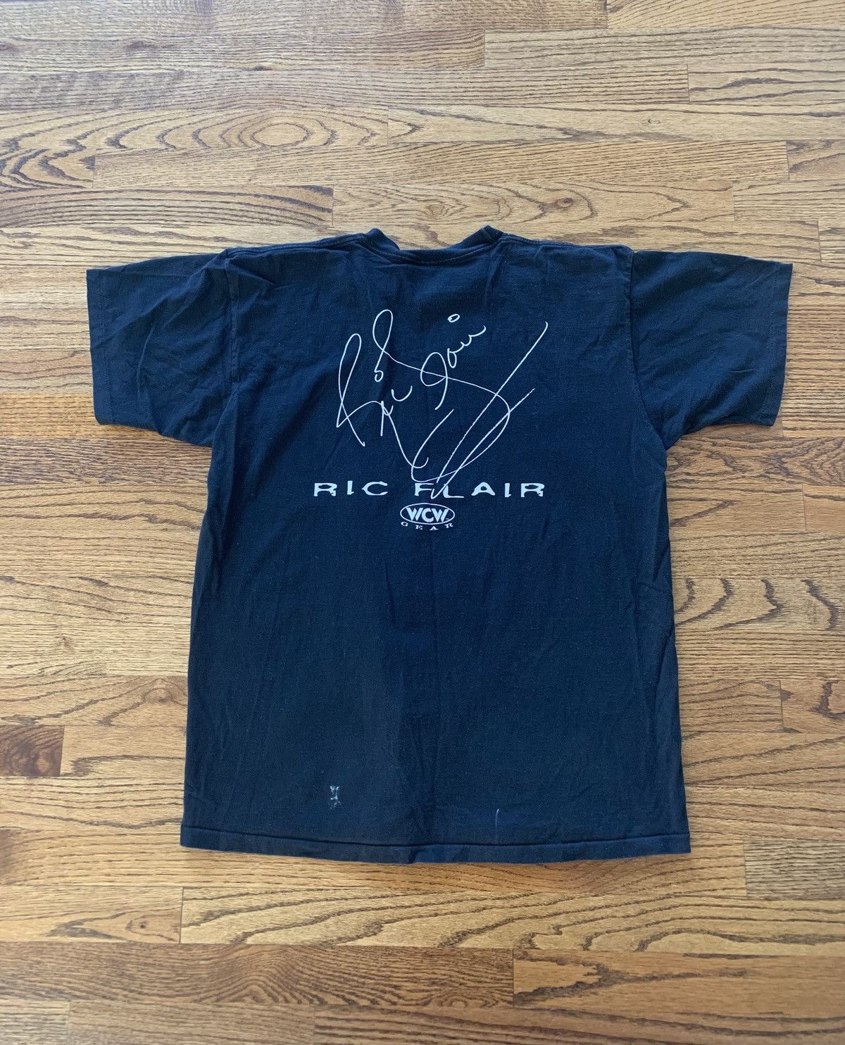 Vintage × WWE Vintage 90s Ric Flair WcW Wrestling Double Sided Tee Size US XL / EU 56 / 4 - 6 Thumbnail