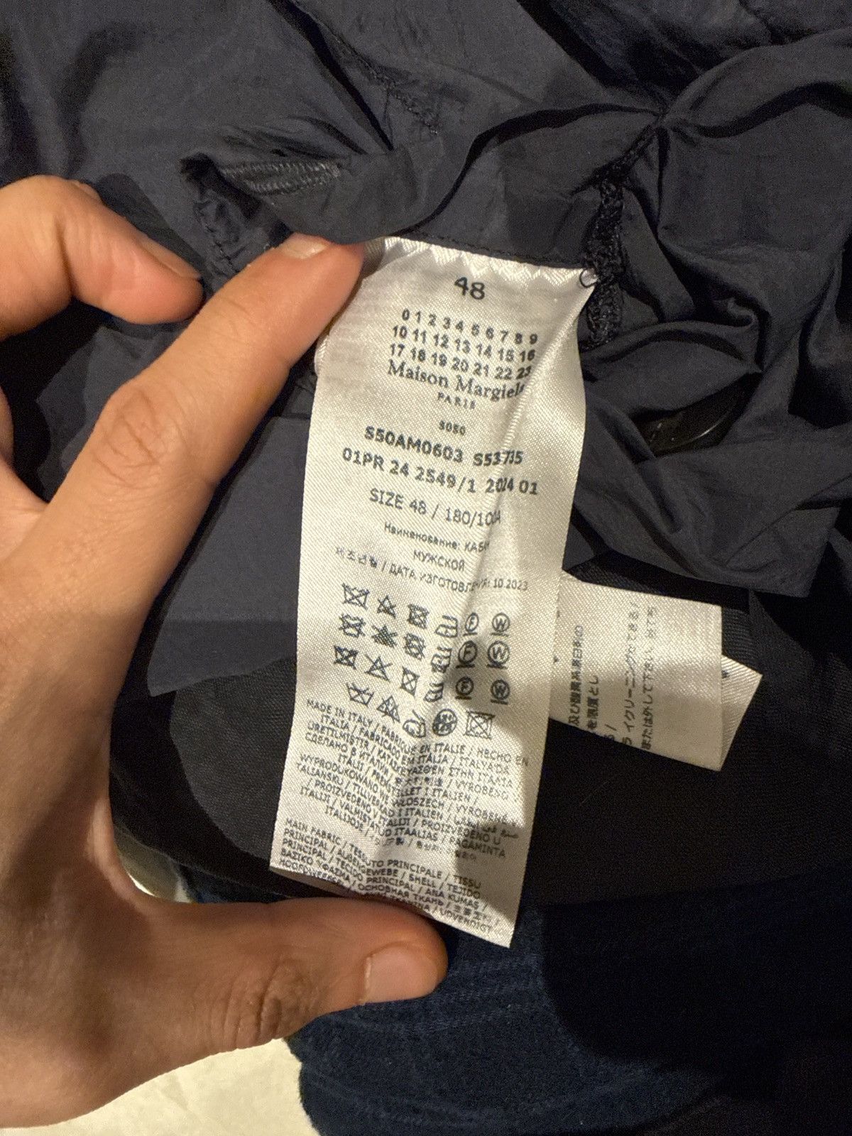 Maison Margiela Maison Margiela black yoke Crinkled Nylon bomber Jacket Size US M / EU 48-50 / 2 - 8 Thumbnail