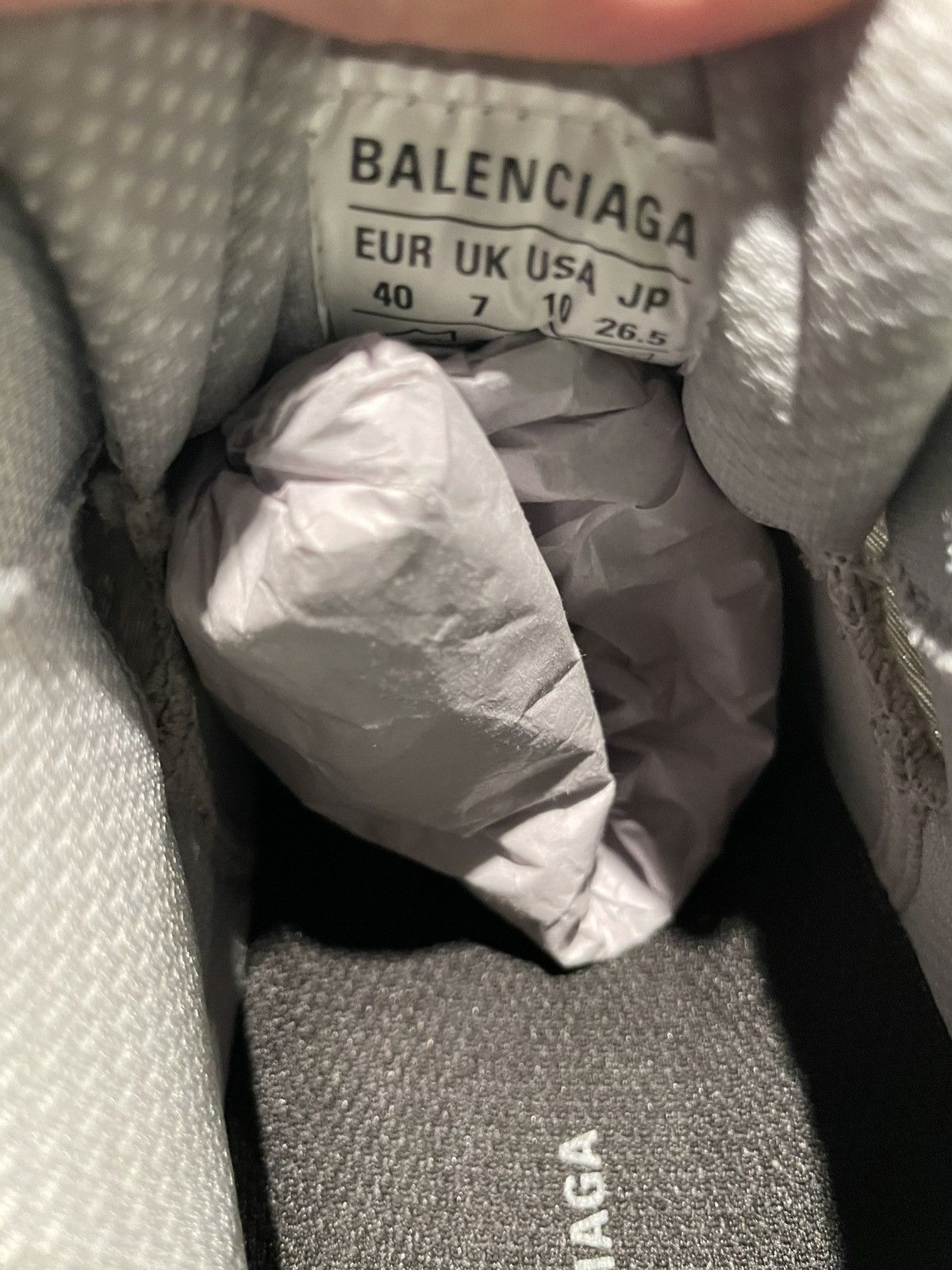 Balenciaga Stapler sneakers in gray and silver Size US 10 / IT 40 - 2 Thumbnail
