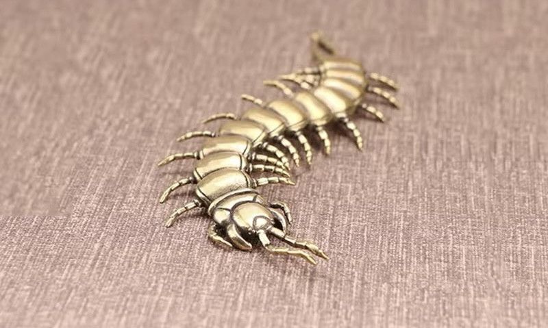 Other Copper Movable Centipede Figurines Miniatures Decorations Size ONE SIZE - 4 Thumbnail