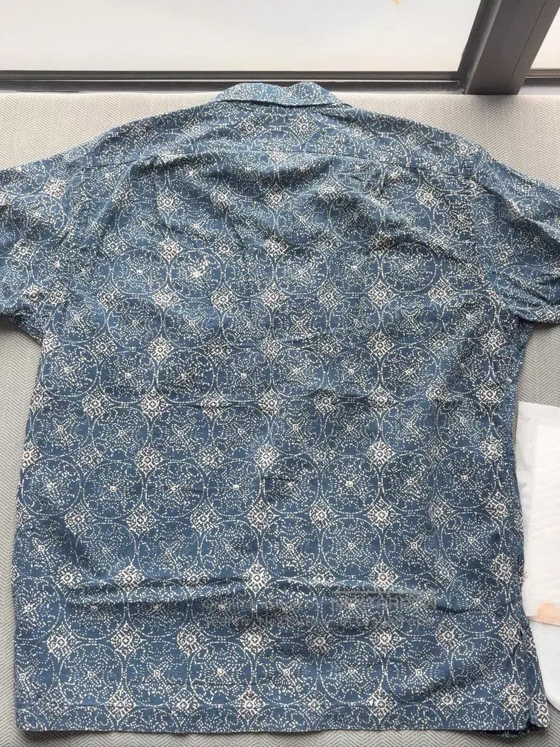 RRL Ralph Lauren RRL Ralph Lauren Cashew Flower Short Sleeve Size US XL / EU 56 / 4 - 4 Thumbnail