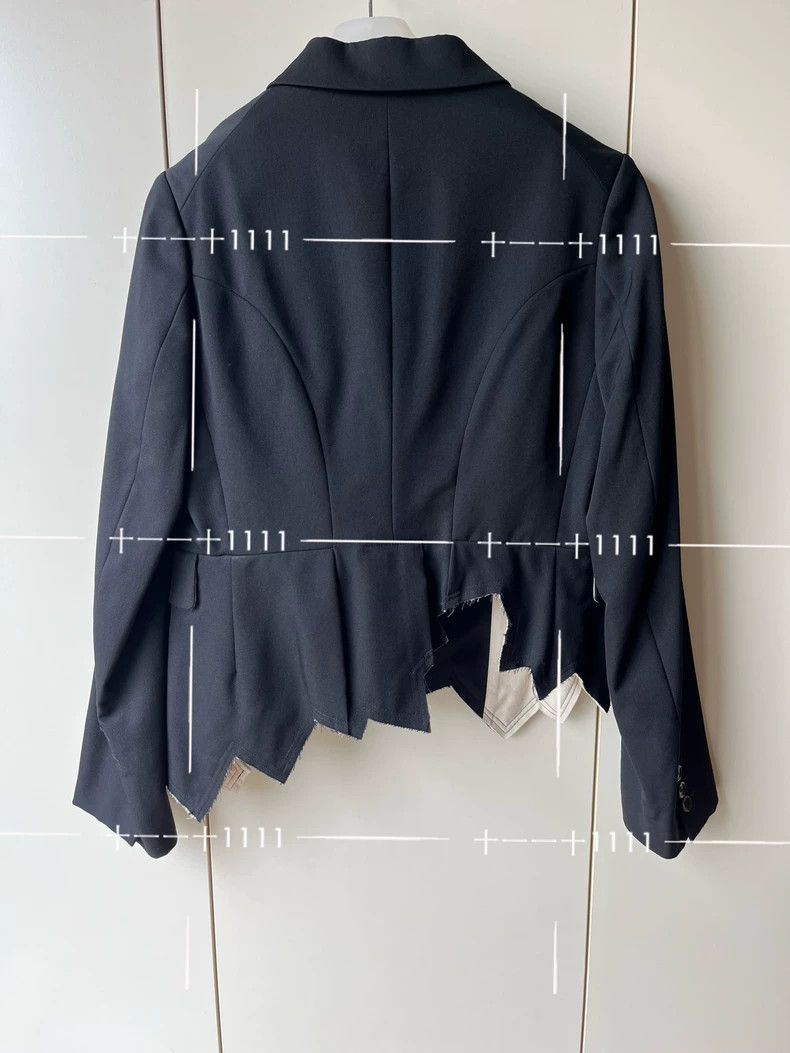 Comme des Garcons Comme Des Garcons Serrated knife cut irregular wool coat s Size XS / US 0-2 / IT 36-38 - 2 Thumbnail