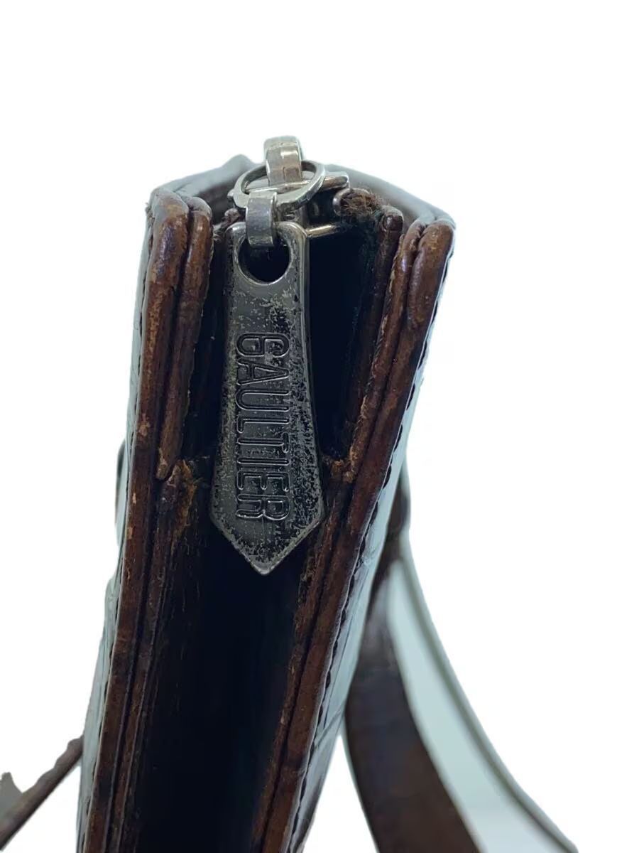 Jean Paul Gaultier Crocodile Embossed Leather Handbag Size ONE SIZE - 7 Thumbnail