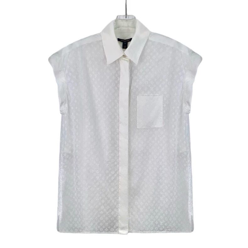 Louis Vuitton Louis Vuitton 23 white logo embossed full-print cotton lap Size XS / US 0-2 / IT 36-38 - 1 Thumbnail