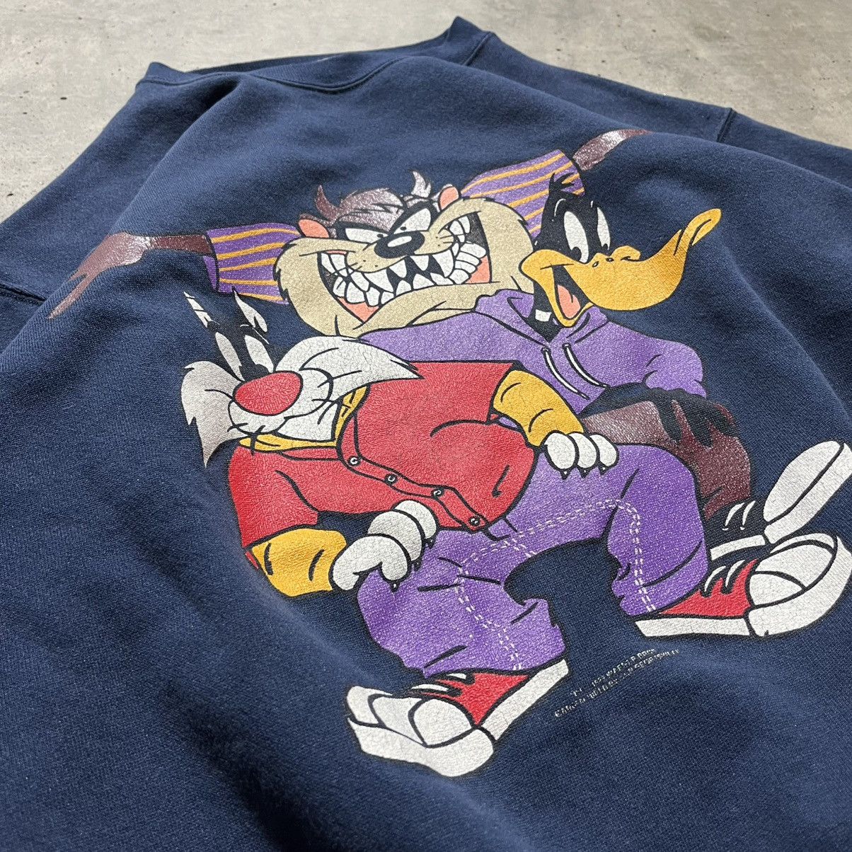 Japanese Brand × Vintage × Warner Bros Vintage 1993 Looney Tunes Crewneck Sweatshirt - Men's Large Size US L / EU 52-54 / 3 - 4 Thumbnail