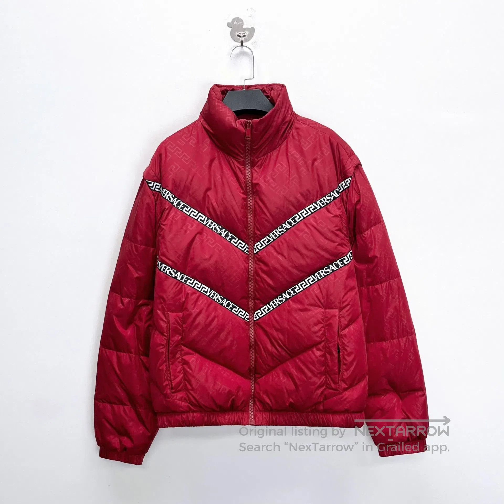 Versace Versace Greek Key Logo Detachable Sleeve Down Jacket. Size US M / EU 48-50 / 2 - 1 Thumbnail