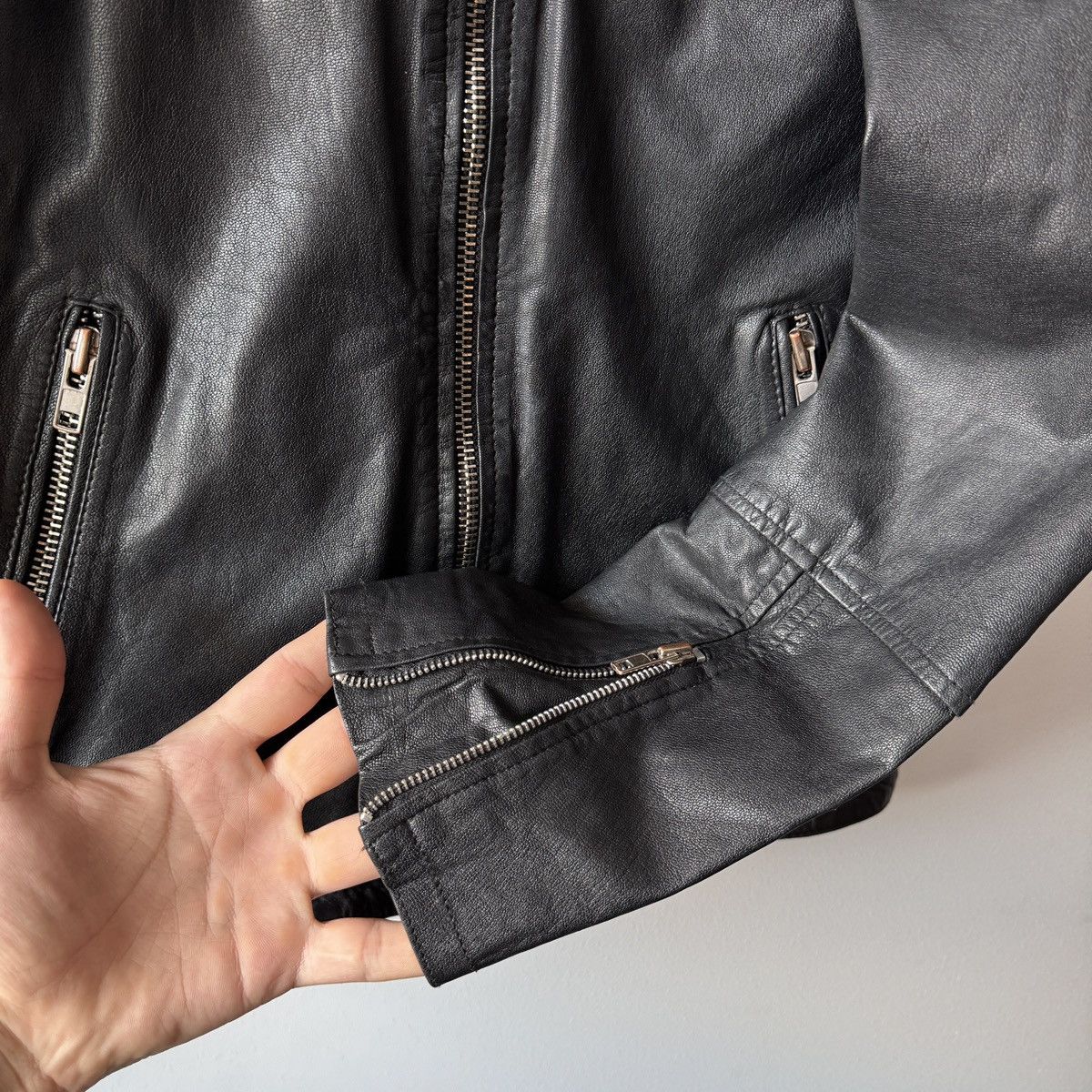 Vintage Violent Dreaming Black Leather Jacket Scandinavian Archive Size US M / EU 48-50 / 2 - 10 Thumbnail