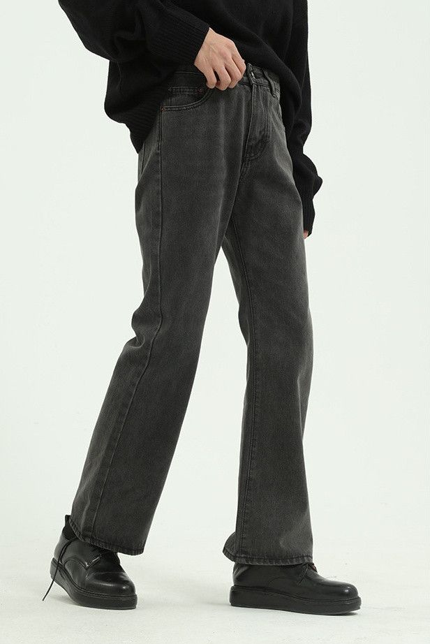 Japanese Brand × Jean Black washed non-stretch bootcut jeans Size US 32 / EU 48 - 3 Thumbnail