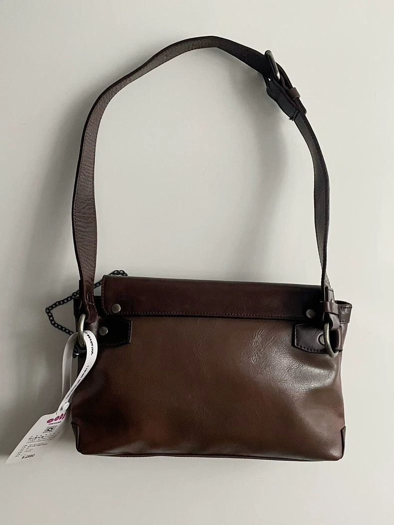 Jean Paul Gaultier Jean Paul Gaultier Bullet Buckle Leather Shoulder Bag 2504- Size ONE SIZE - 6 Thumbnail