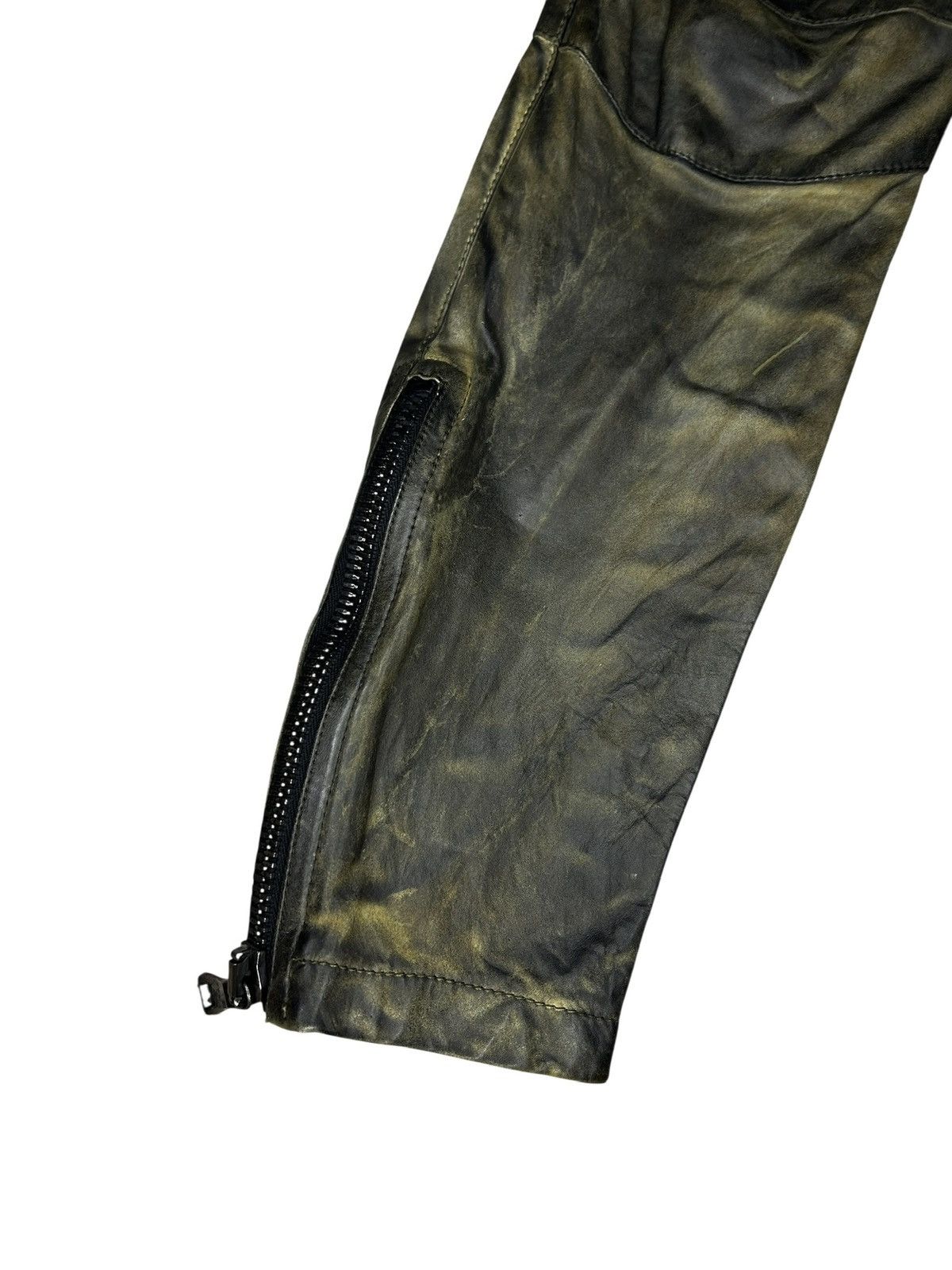 Balmain S/S 10 Decarnin Leather Cargo Trousers Size 26" / US 2 / IT 38 - 11 Thumbnail