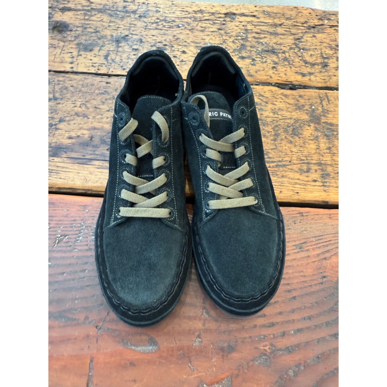 Eric Payne Eric Payne Lace to Toe Full Suede Black/Olive Sneakers Size US 10 / EU 43 - 7 Thumbnail