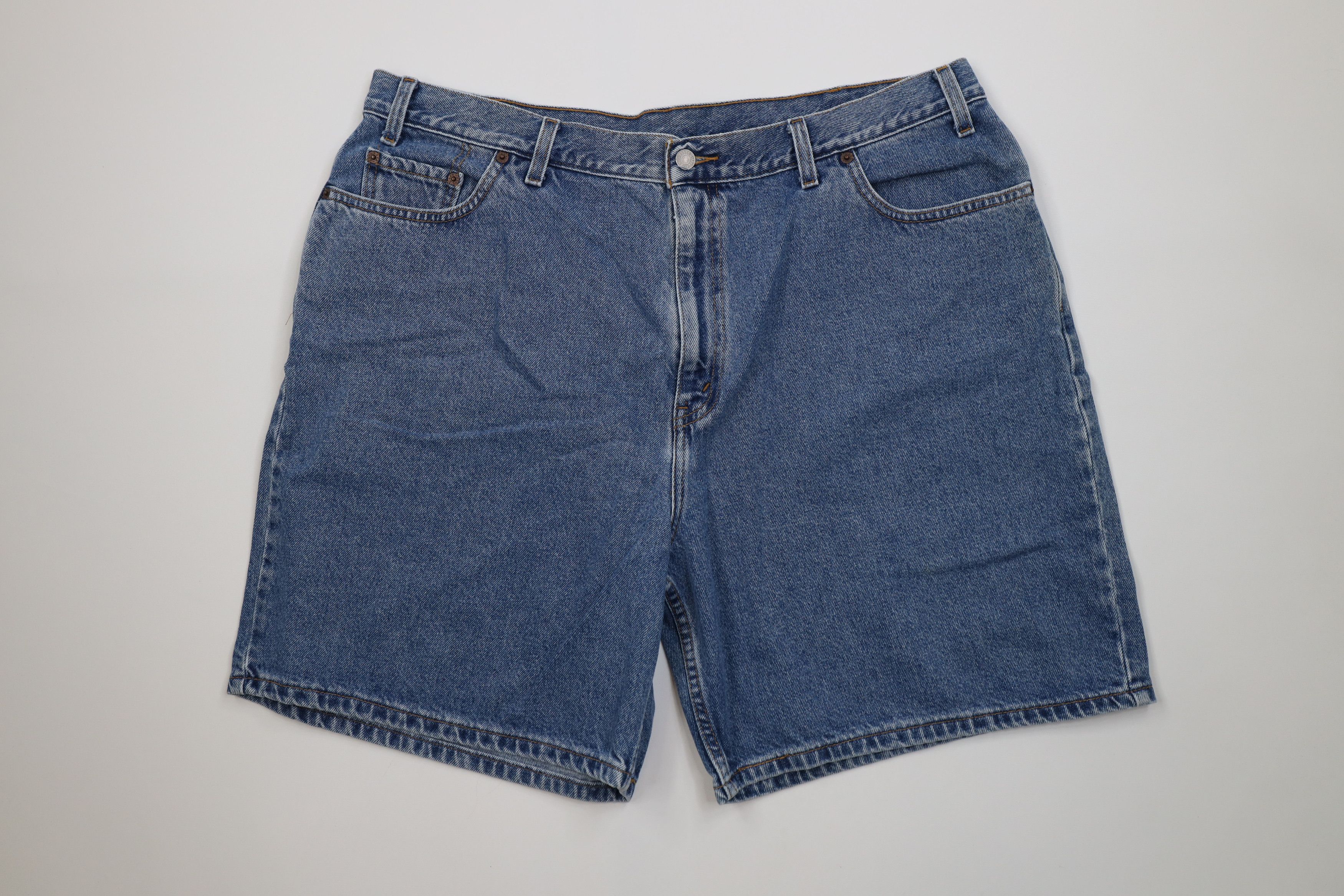 Levi's Vintage Y2K 2001 Levis Denim Jean Shorts Jorts Blue Cotton Size 22" - 1 Thumbnail