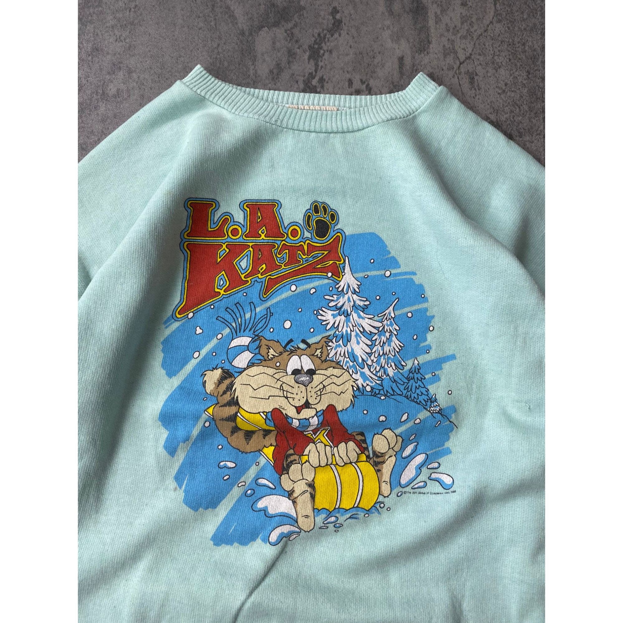 Cartoon Network × Vintage 80s Vintage L.A. Katz Sweatshirt Size M / US 6-8 / IT 42-44 - 3 Thumbnail