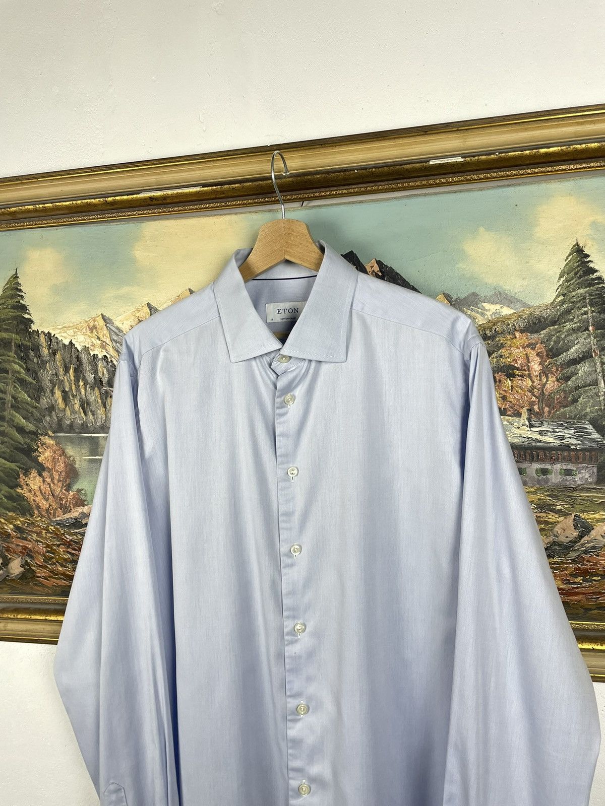 Eton Eton Blue Button Ups Shirt Old Money Luxury Designer Premium Size US XL / EU 56 / 4 - 5 Thumbnail