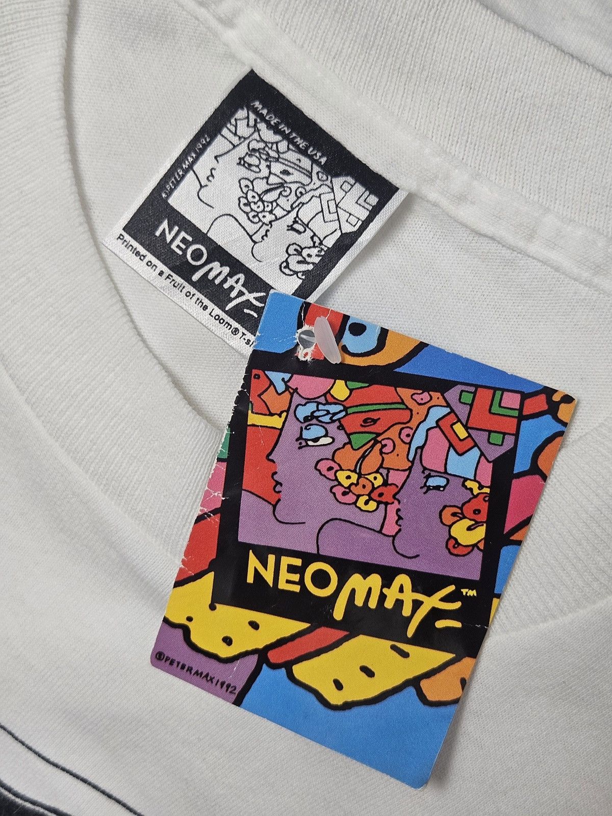 Vintage Vintage 90s Peter Max Art Neomax Marathon tee shirt Size US S / EU 44-46 / 1 - 6 Thumbnail