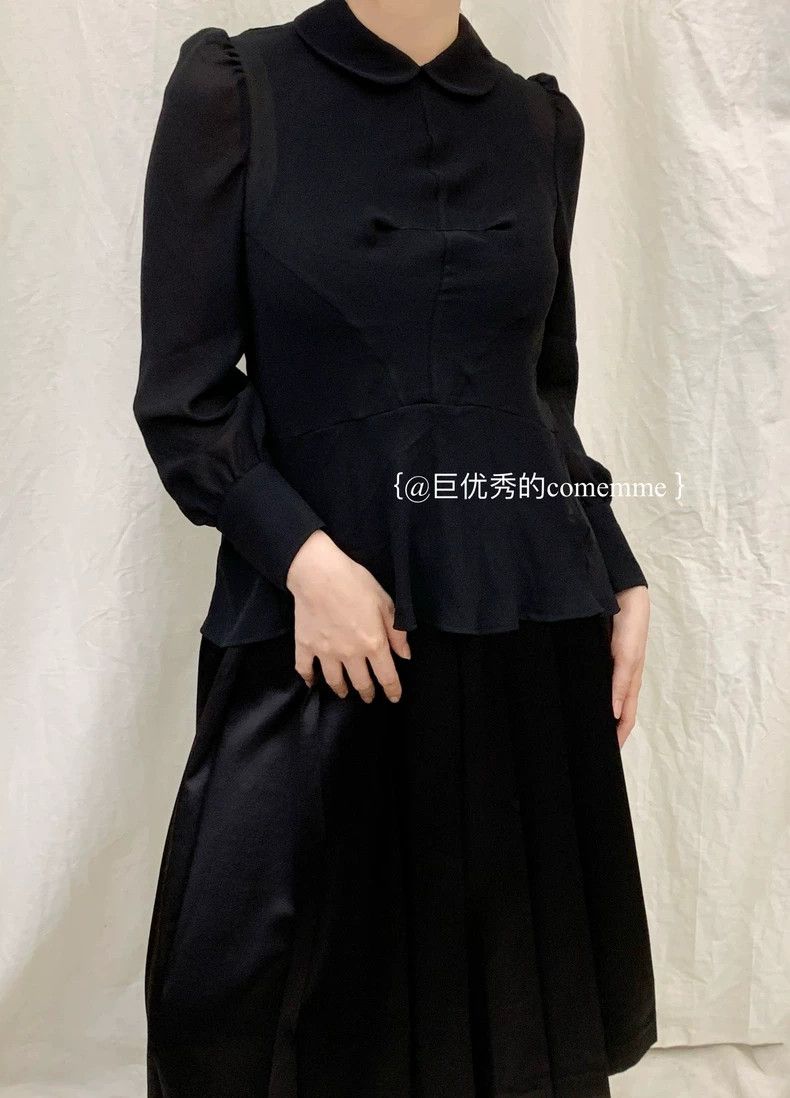 Comme des Garcons Comme Des Garcons Junya Watanabe Black yuanbao Collar Bubb Size XS / US 0-2 / IT 36-38 - 2 Thumbnail