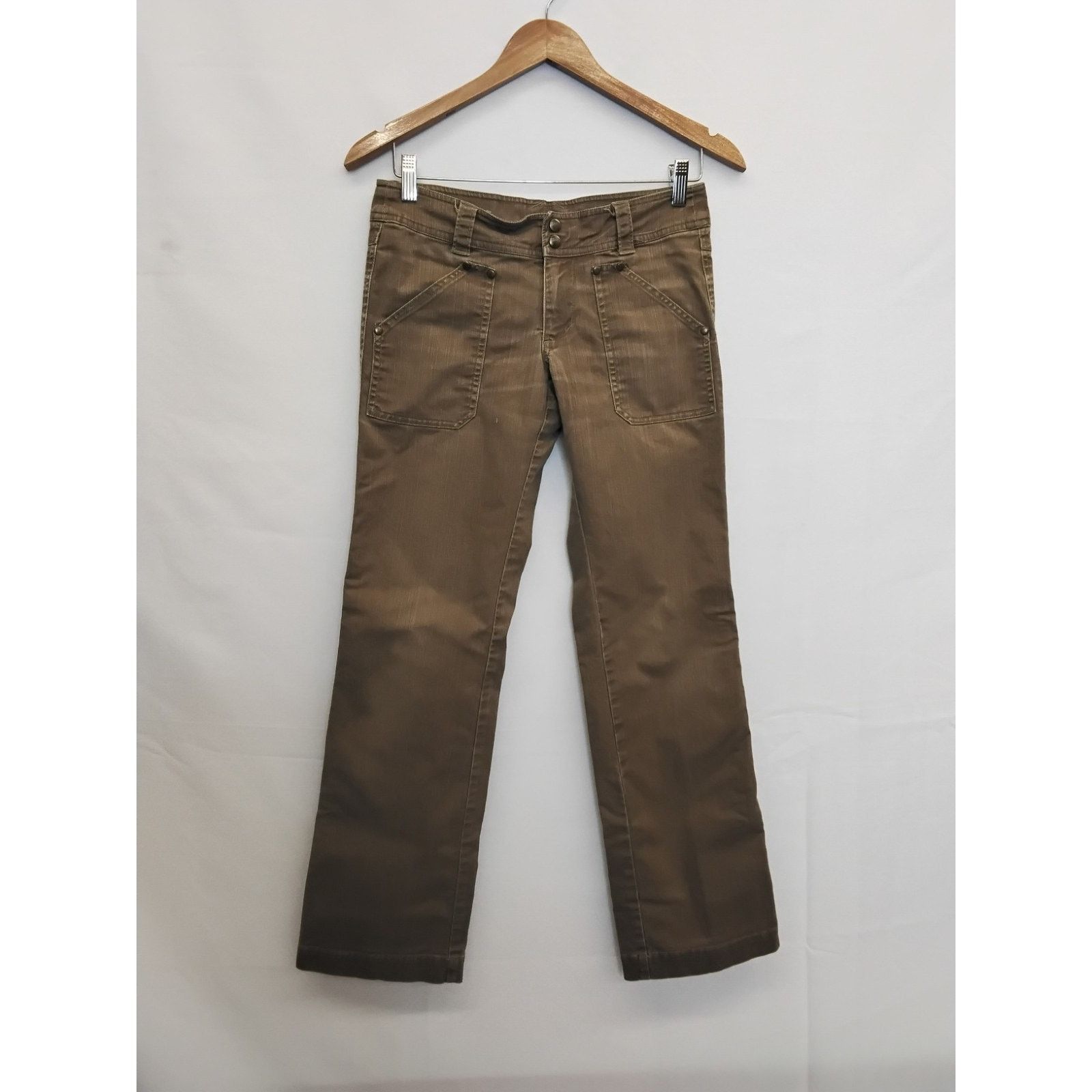 Kuhl Kuhl Low Rise Jeans Women's 4 (29x30) Brown Denim Size 29" - 2 Thumbnail