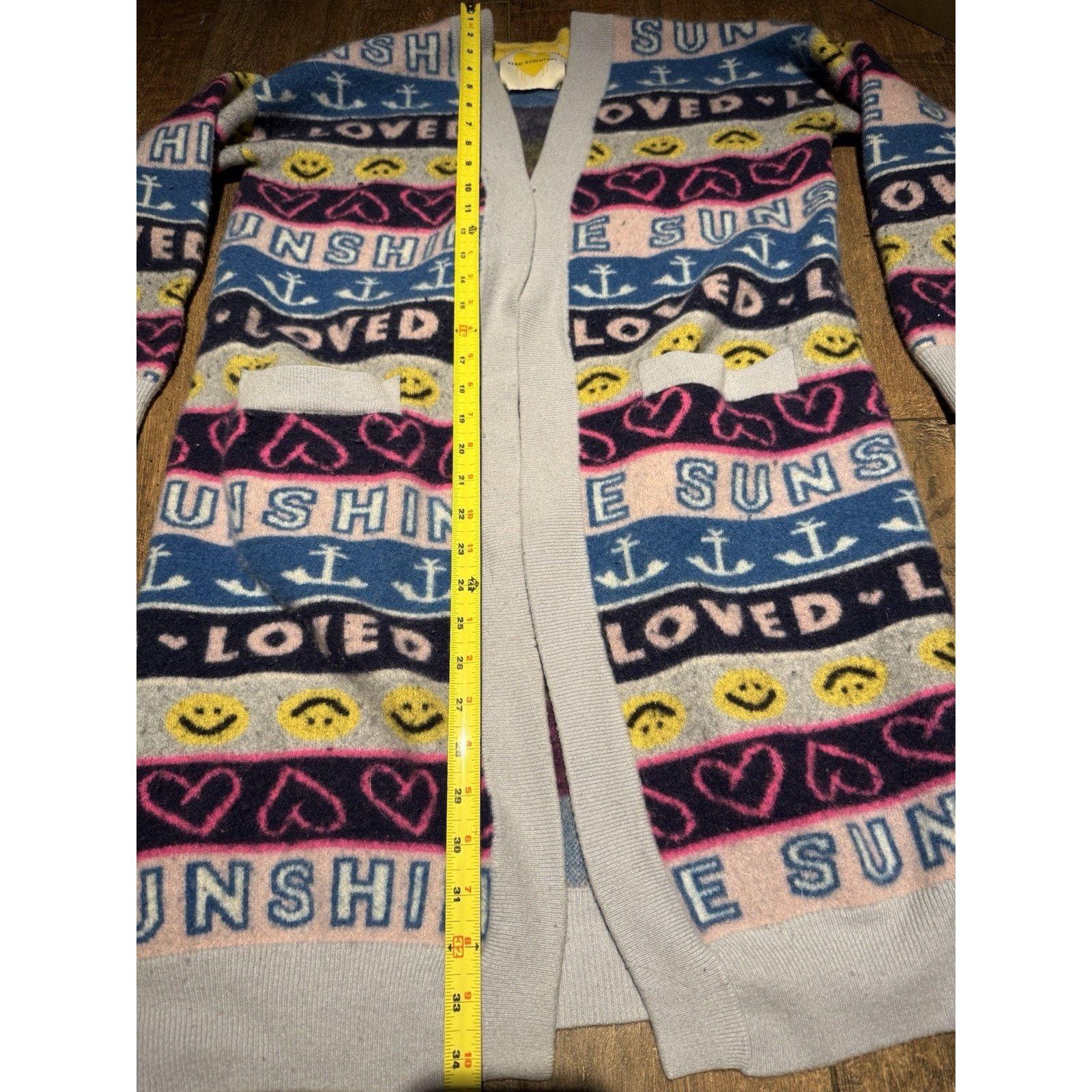 Vintage Kerri Rosenthal Bonbon Poppy’s Cashmere Long Cardigan Size M / US 6-8 / IT 42-44 - 9 Thumbnail