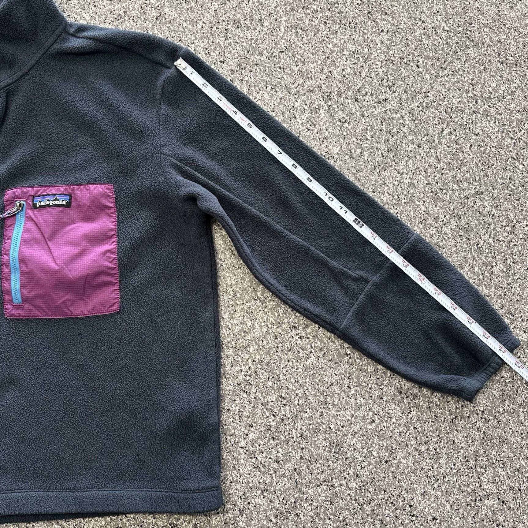 Patagonia Patagonia Pullover Hoodie Sweatshirt Womens L Blue 1/2 Zip Fleece Mock Neck Full Zip Size L / US 10 / IT 46 - 6 Thumbnail