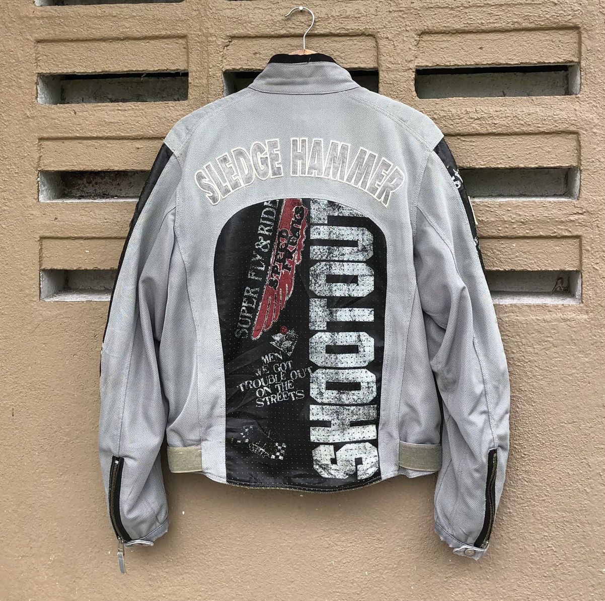 Vintage Yellow Corn BRP Breakers Mix Leather Racing Jacket