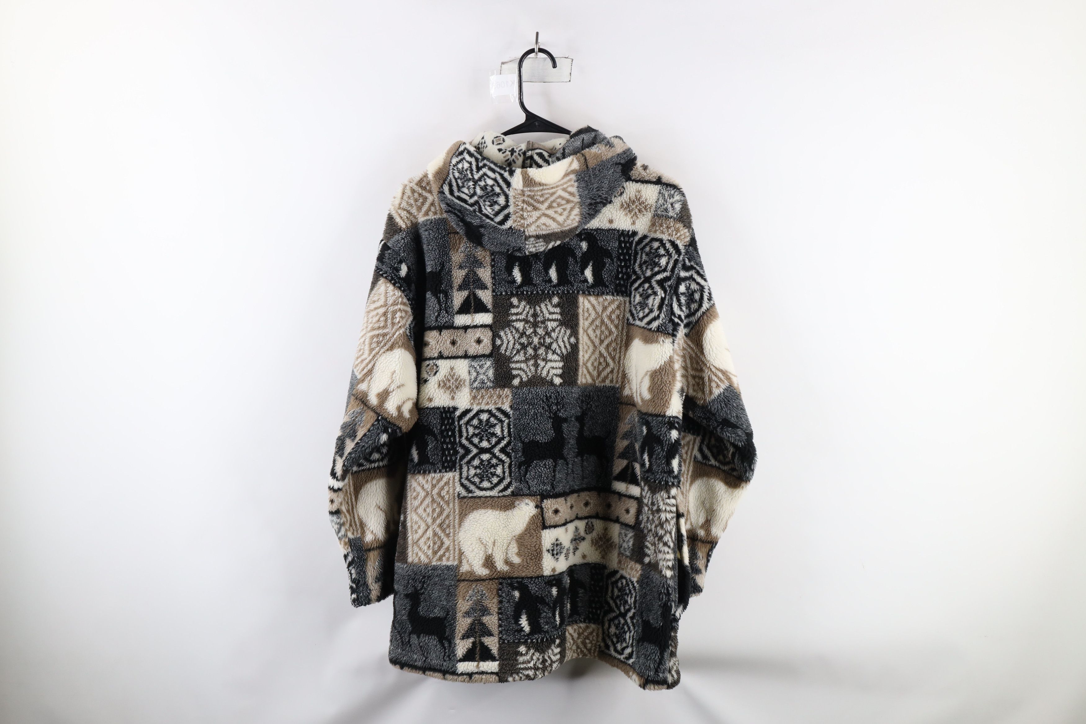 Vintage Vintage 90s Streetwear Bear All Over Print Fleece Jacket Size US S / EU 44-46 / 1 - 14 Thumbnail