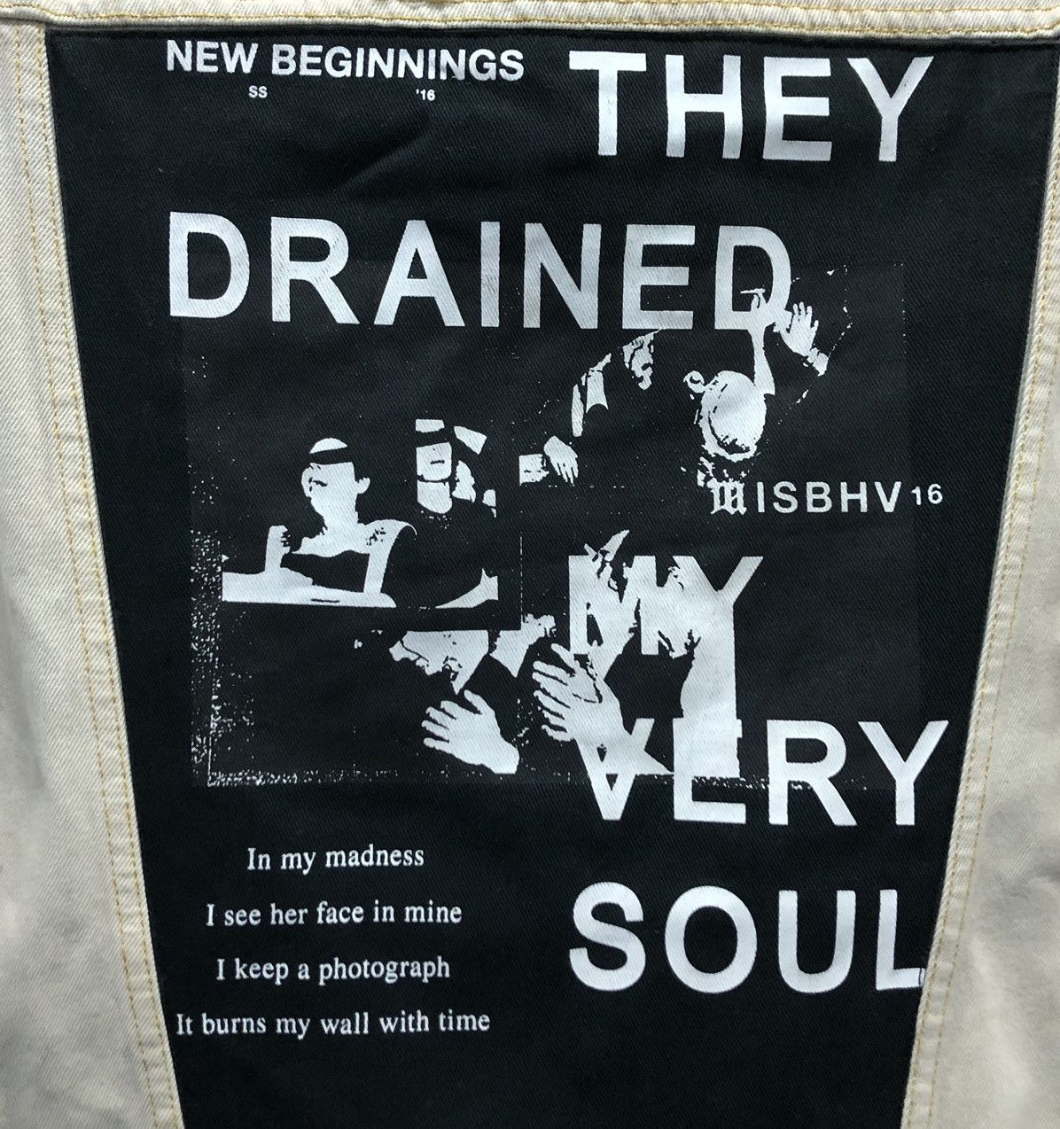 Misbhv Vintage MISBHV They Drained Very Soul Denim Jacket Size US S / EU 44-46 / 1 - 3 Thumbnail