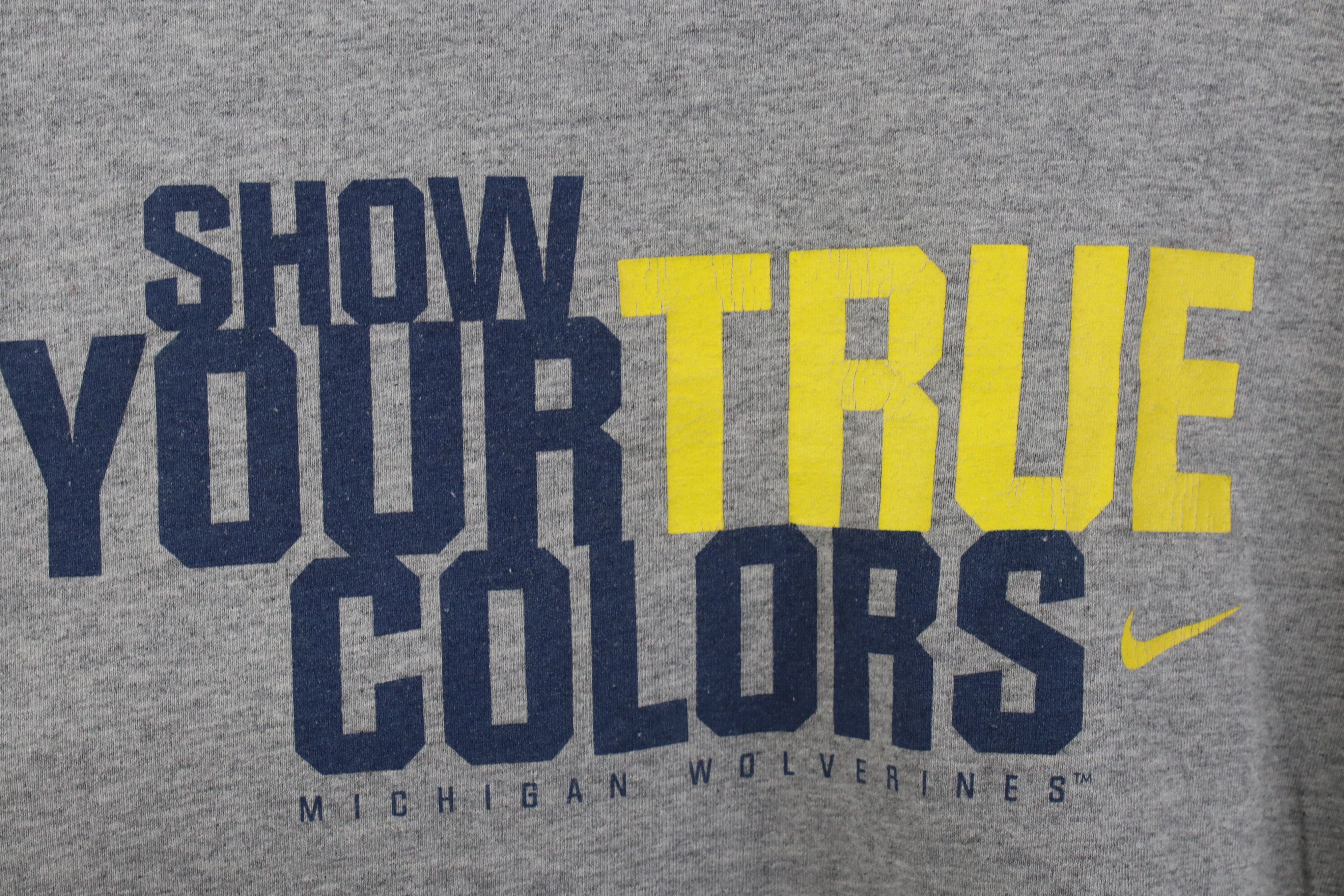 Nike Vintage Nike University of Michigan Short Sleeve T-Shirt Size US L / EU 52-54 / 3 - 4 Thumbnail