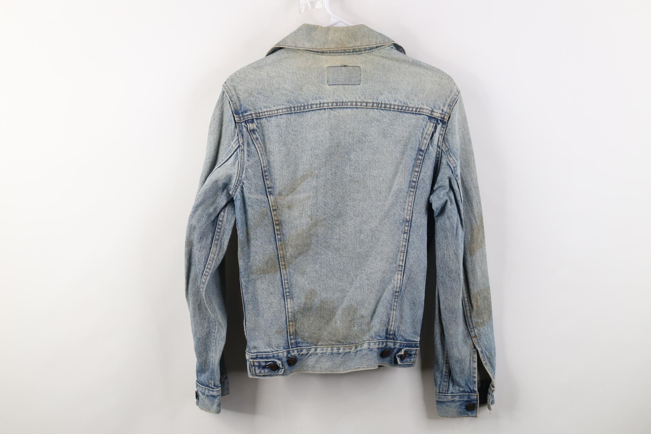 Levi's Vintage 80s Levis Denim Jean Trucker Jacket Blue USA Size US L / EU 52-54 / 3 - 16 Thumbnail