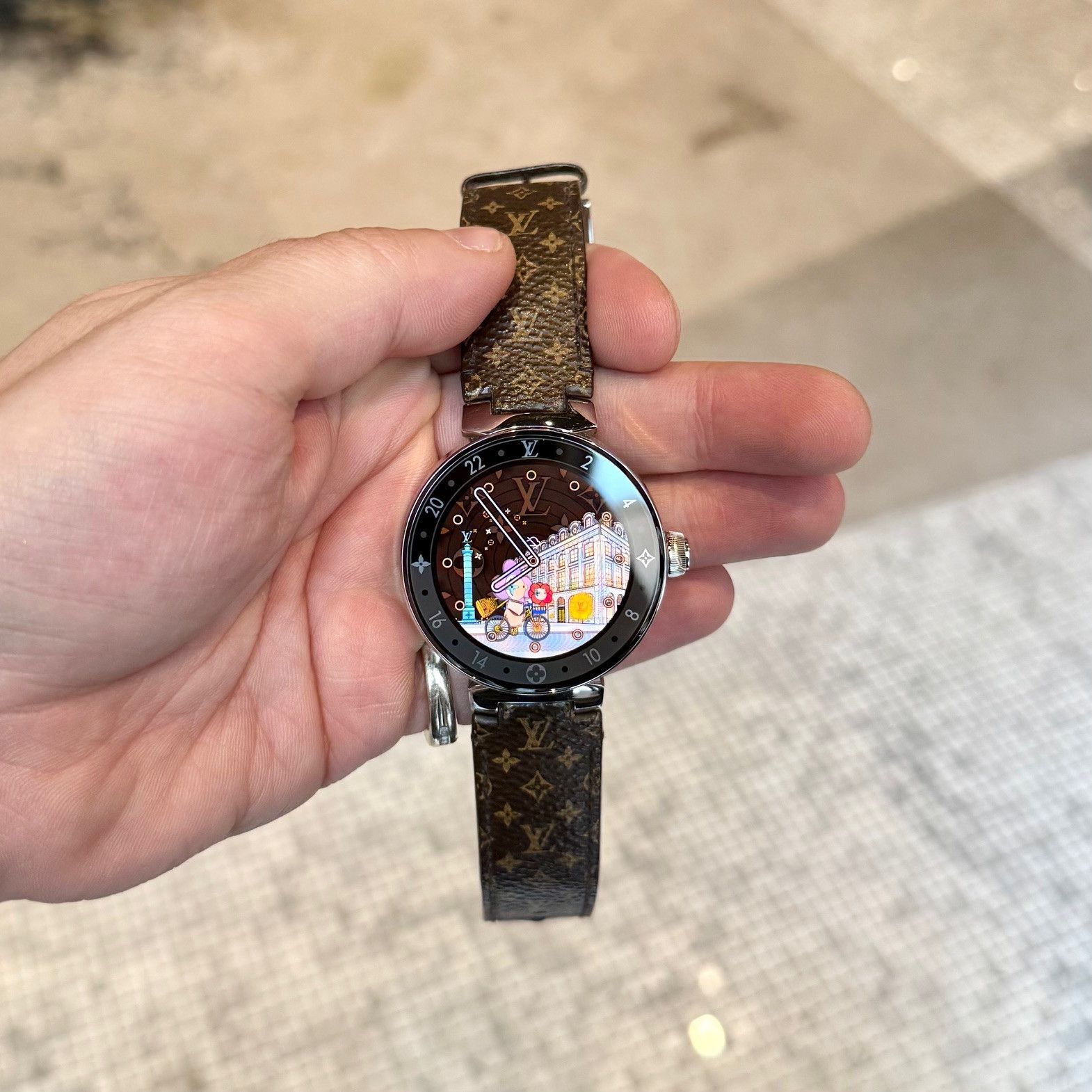 Louis Vuitton Louis Vuitton QA050 Tambour Horizon Monogram Watch Size ONE SIZE - 1 Thumbnail