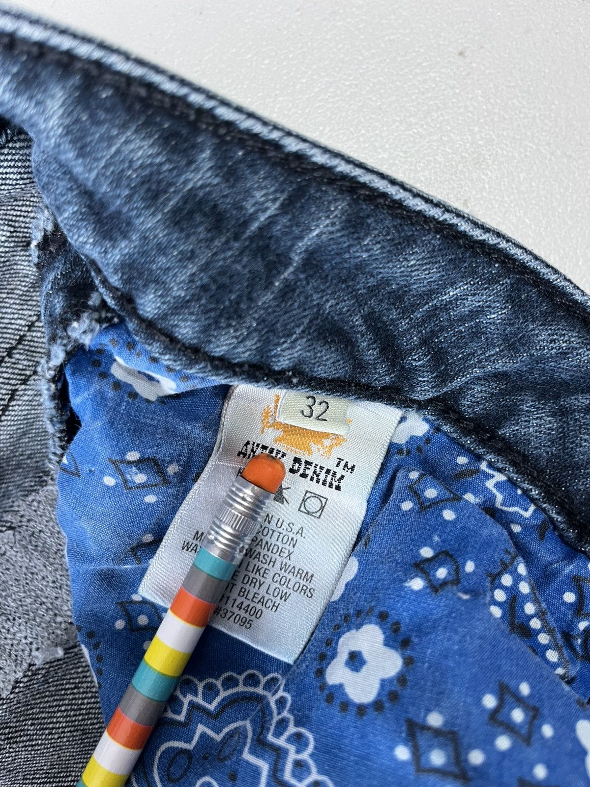 Vintage Y2K antik denim jeans Size 34" / US 12 / IT 48 - 3 Thumbnail