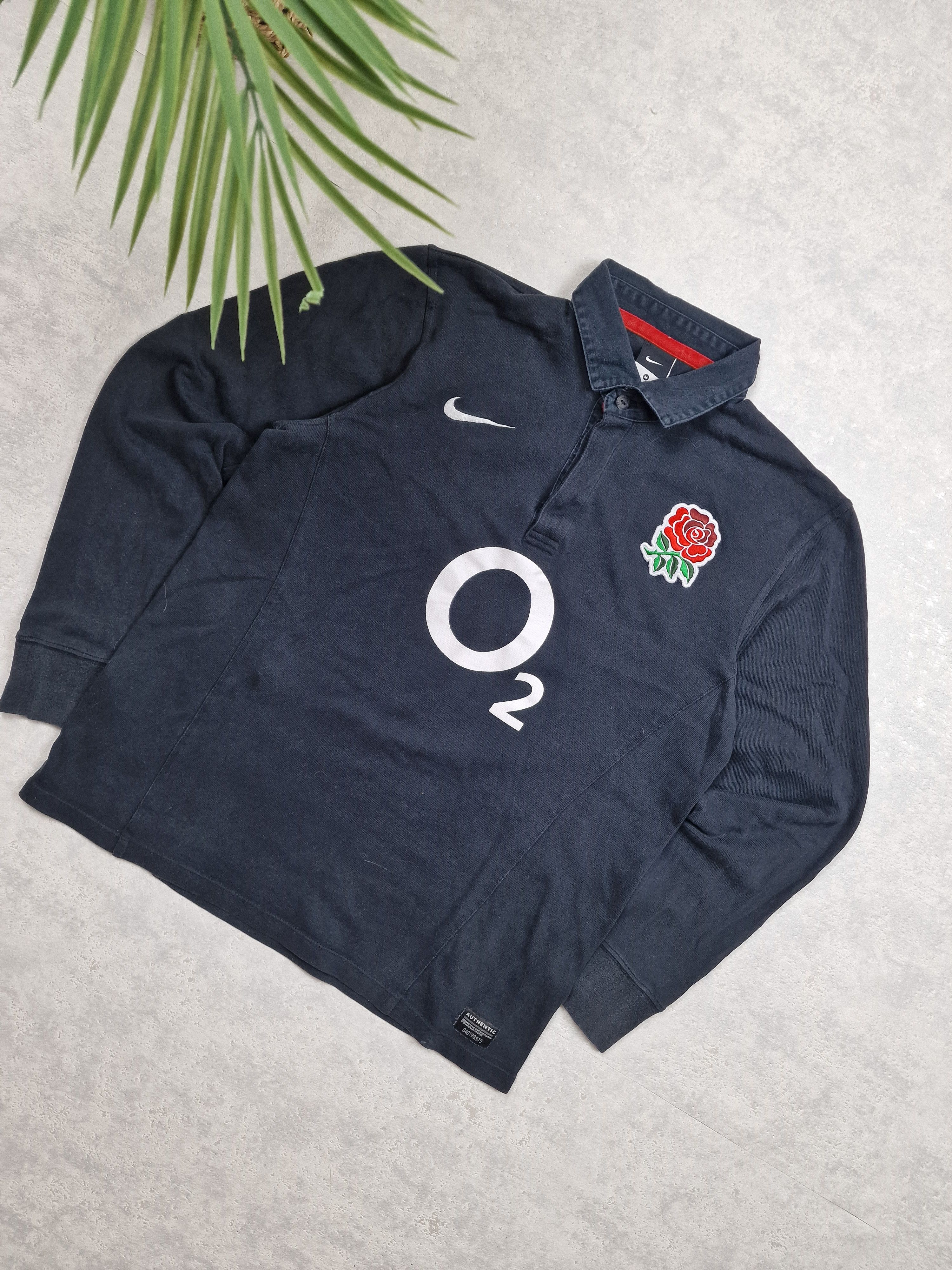Nike × Vintage 90s Nike England Vintage Y2K Soccer Retro Longsleeve Polo Size US M / EU 48-50 / 2 - 4 Thumbnail