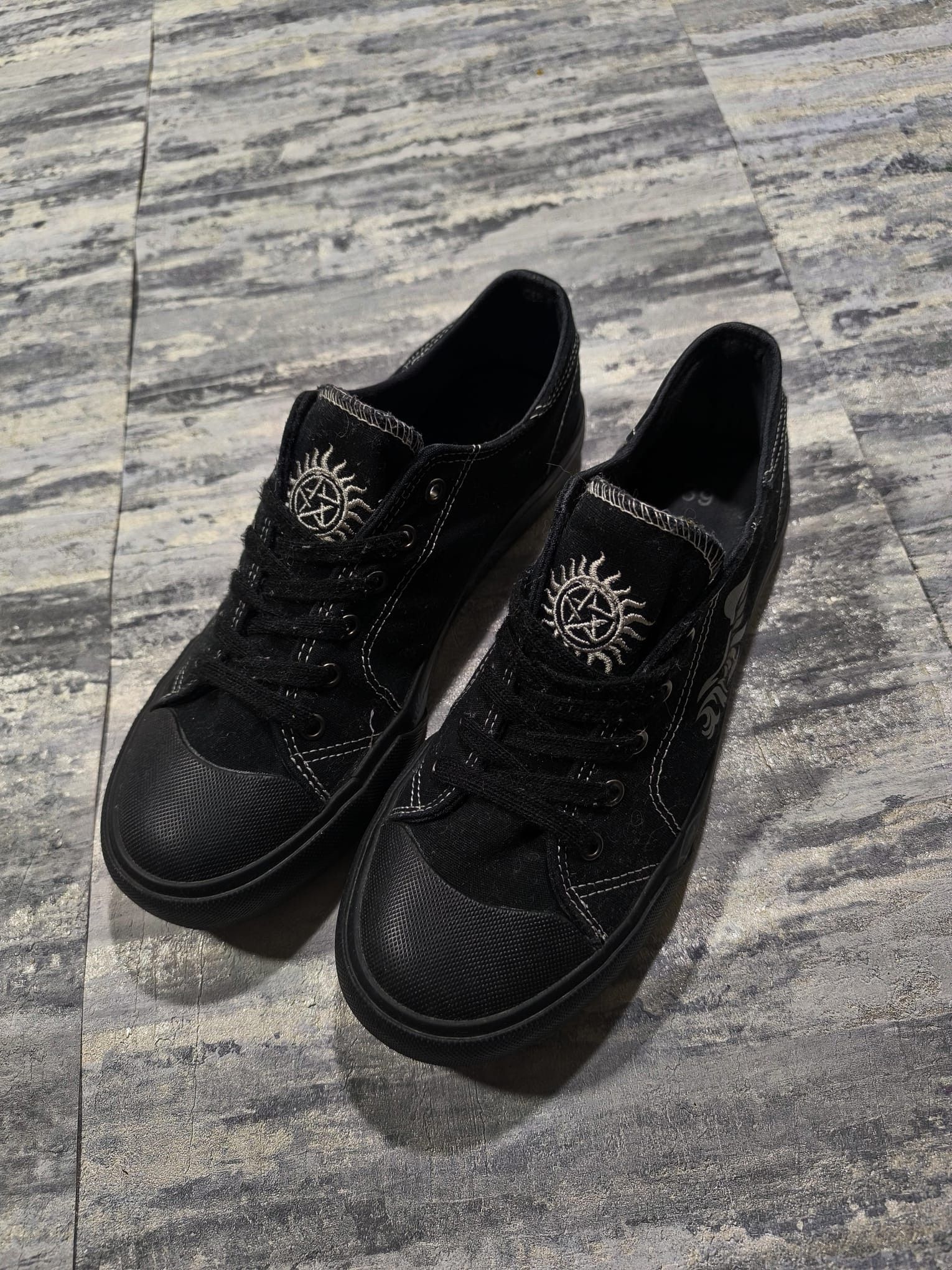 Other supernatural emo sigil sneakers alternative opium swag Size US 9 / IT 39 - 2 Thumbnail