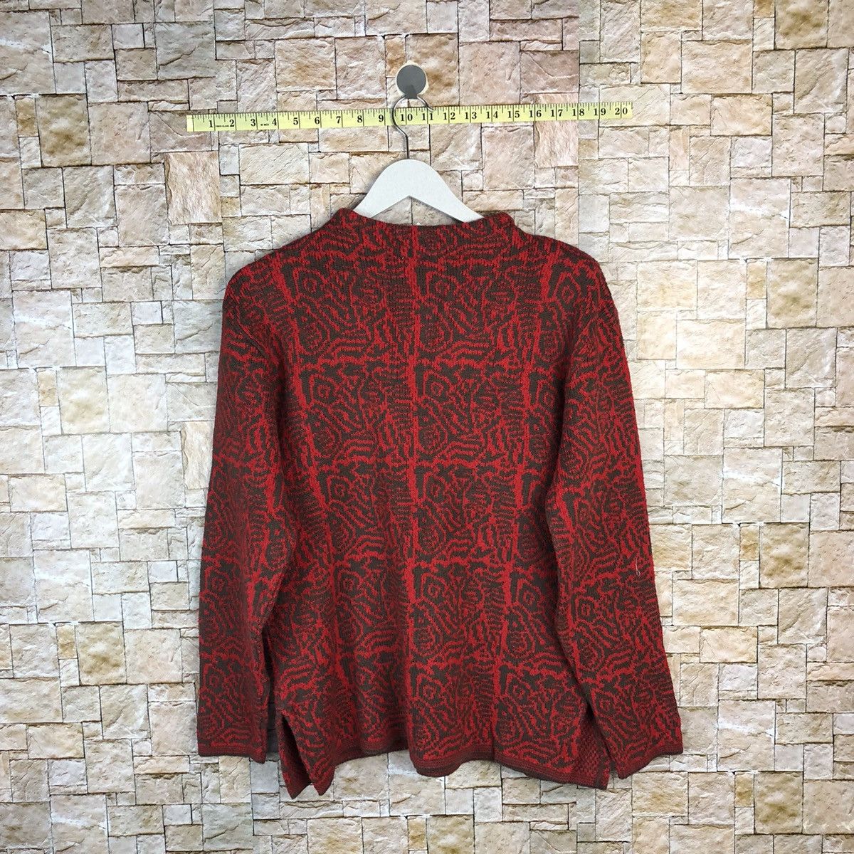 Homespun Knitwear × Japanese Brand × Vintage Celliealan vintage japan Red Knitwear #A1099 Size M / US 6-8 / IT 42-44 - 12 Thumbnail