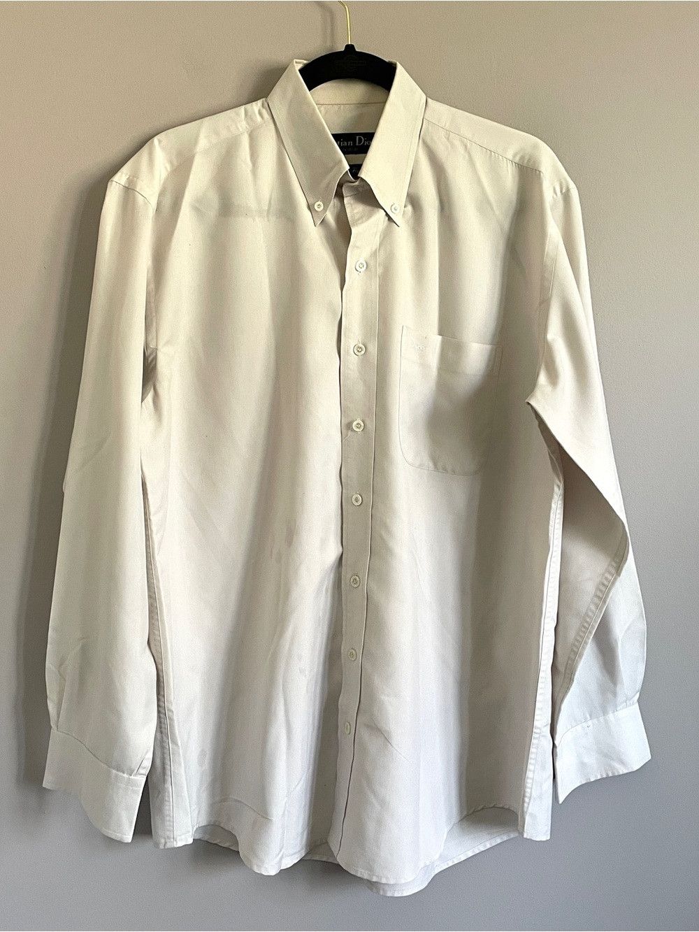 Christian Dior Monsieur Vintage Christian Dior Monsieur Gray Dress Shirt 🇫🇷 Size US L / EU 52-54 / 3 - 2 Thumbnail