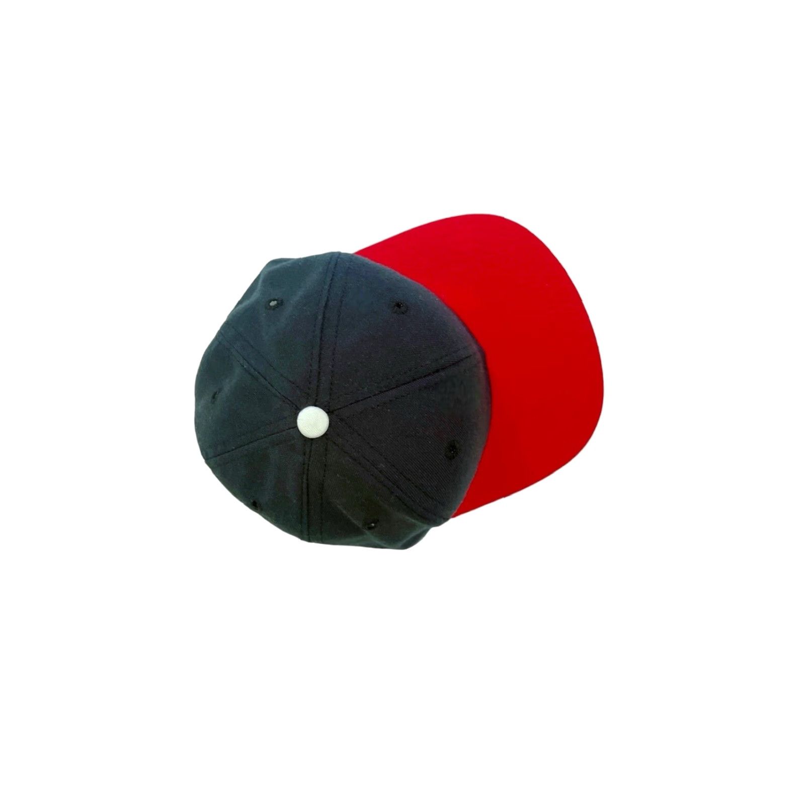 New Era VINTAGE New Era Hat Pro Model 6 3/4 Navy Blue Red Button NWOT 80s USA Made Baseball Cap Mens Size ONE SIZE - 3 Thumbnail