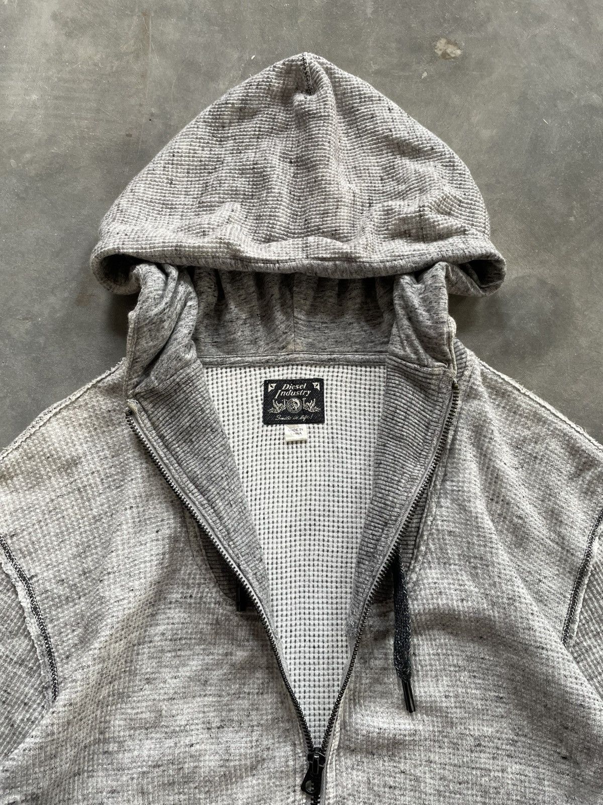 Diesel Rare Y2k Diesel Anorak Thermal Hoodie Small Patch Icon Size US L / EU 52-54 / 3 - 6 Thumbnail