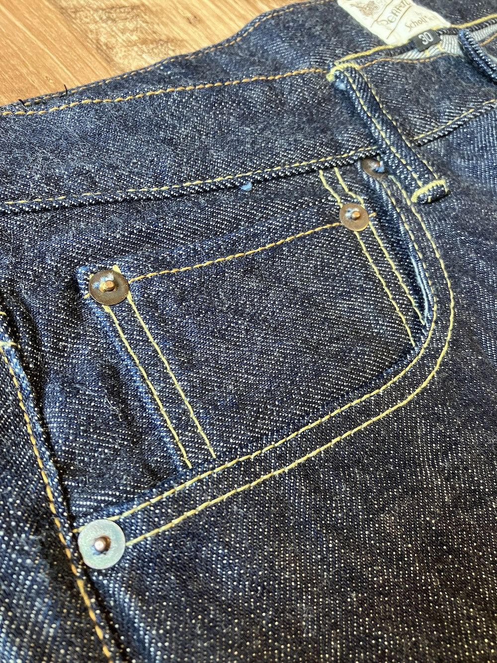 Schott Schott NYC W31 x L33 Perfecto Japan-made selvedge denim Size US 31 - 6 Thumbnail
