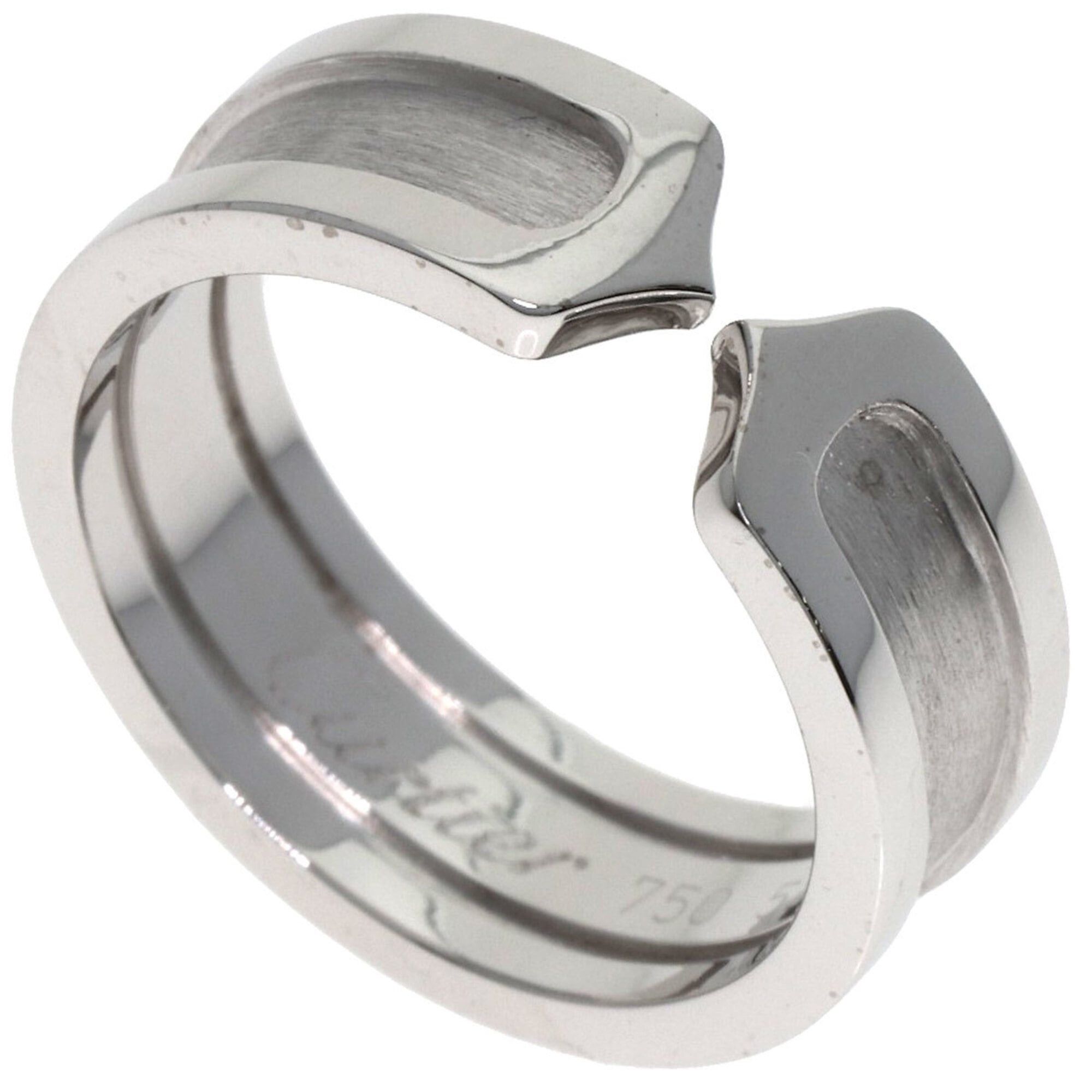 Cartier Cartier C2 SM #52 Ring, 18K White Gold, Women's, CARTIER Size ONE SIZE - 1 Thumbnail