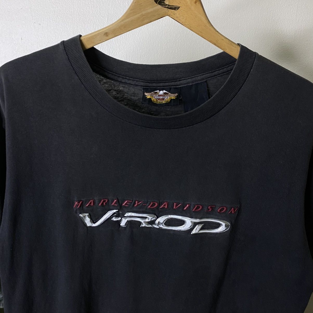 Harley Davidson Vintage 2002 Harley Davidson V-Rod Bike Promo T Shirt Size US L / EU 52-54 / 3 - 2 Thumbnail