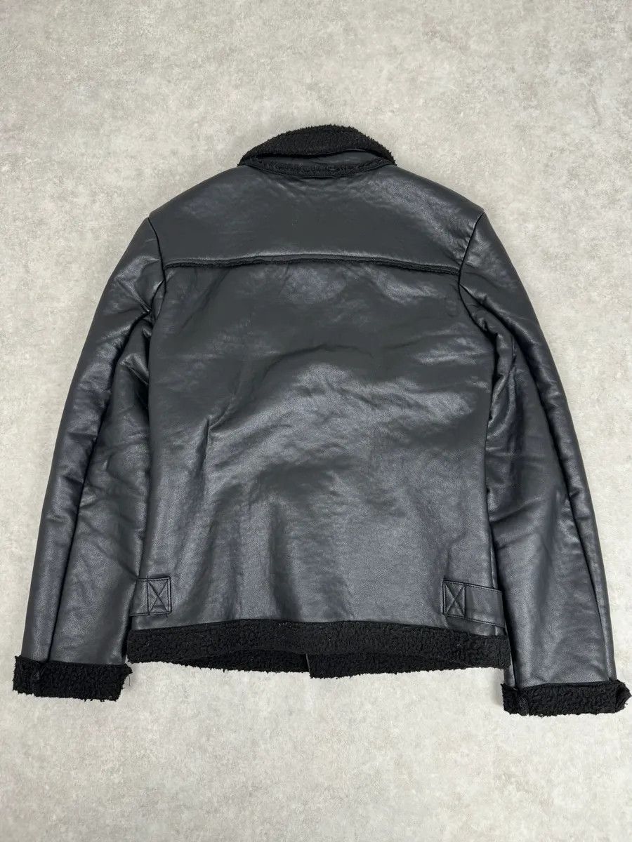 Daniele Alessandrini 2000s Daniele Alessandrini Black Leather Shearling Jacket Size US S / EU 44-46 / 1 - 6 Thumbnail