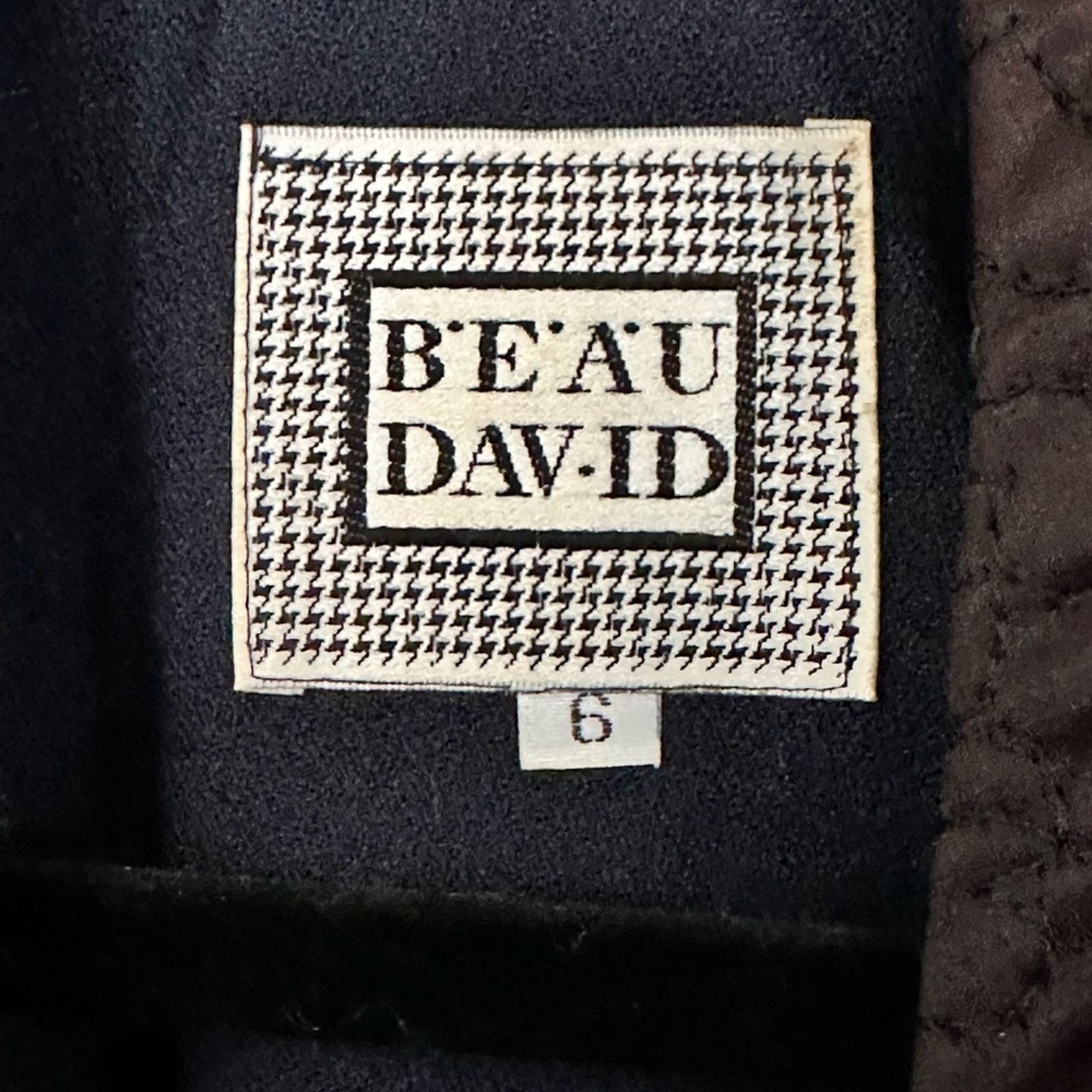 Other Beau David Navy Wool Blend Evening Robe With Side Slit Size M / US 6-8 / IT 42-44 - 6 Thumbnail